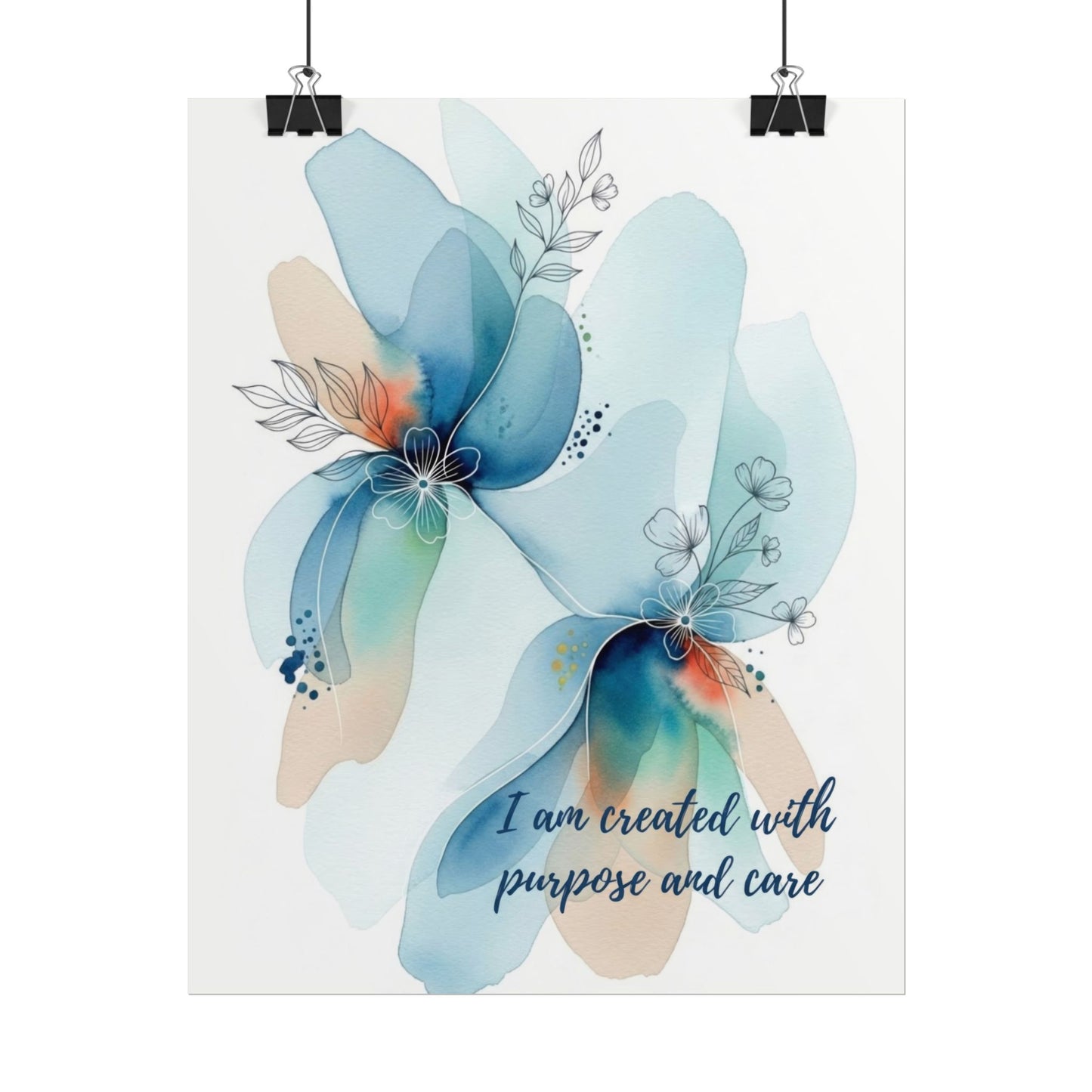 Created with Purpose - Christian Art Print