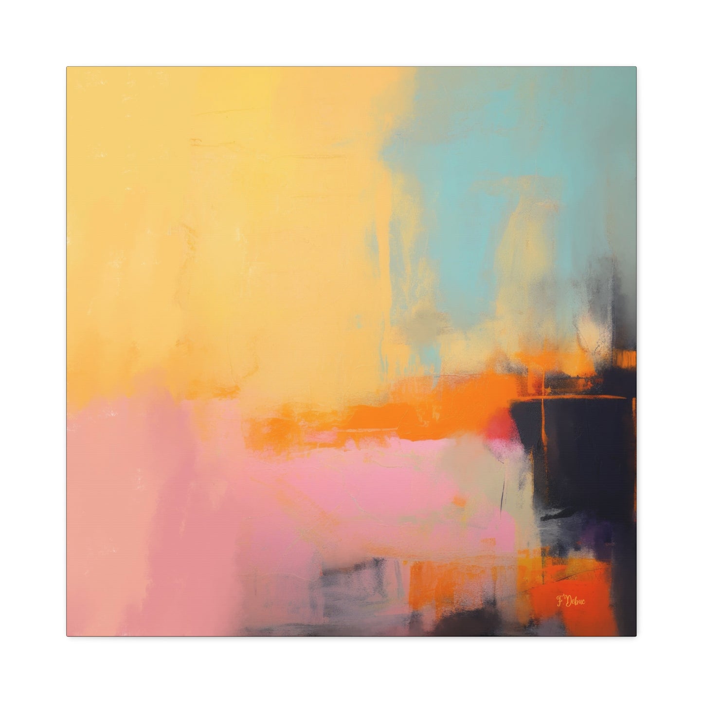 Yellow Symphony – Modern Abstract Painting