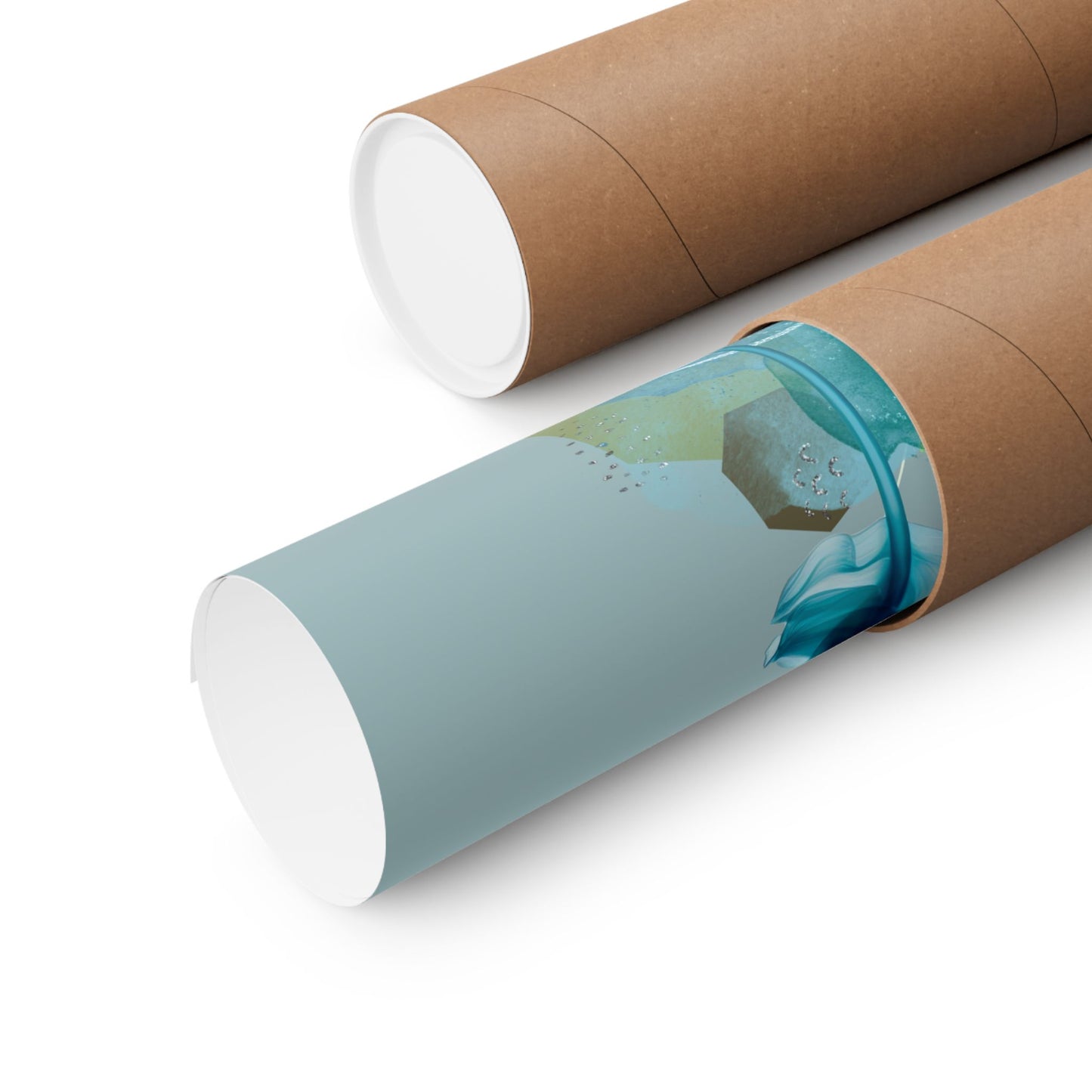 Turquoise – Floral Art Print