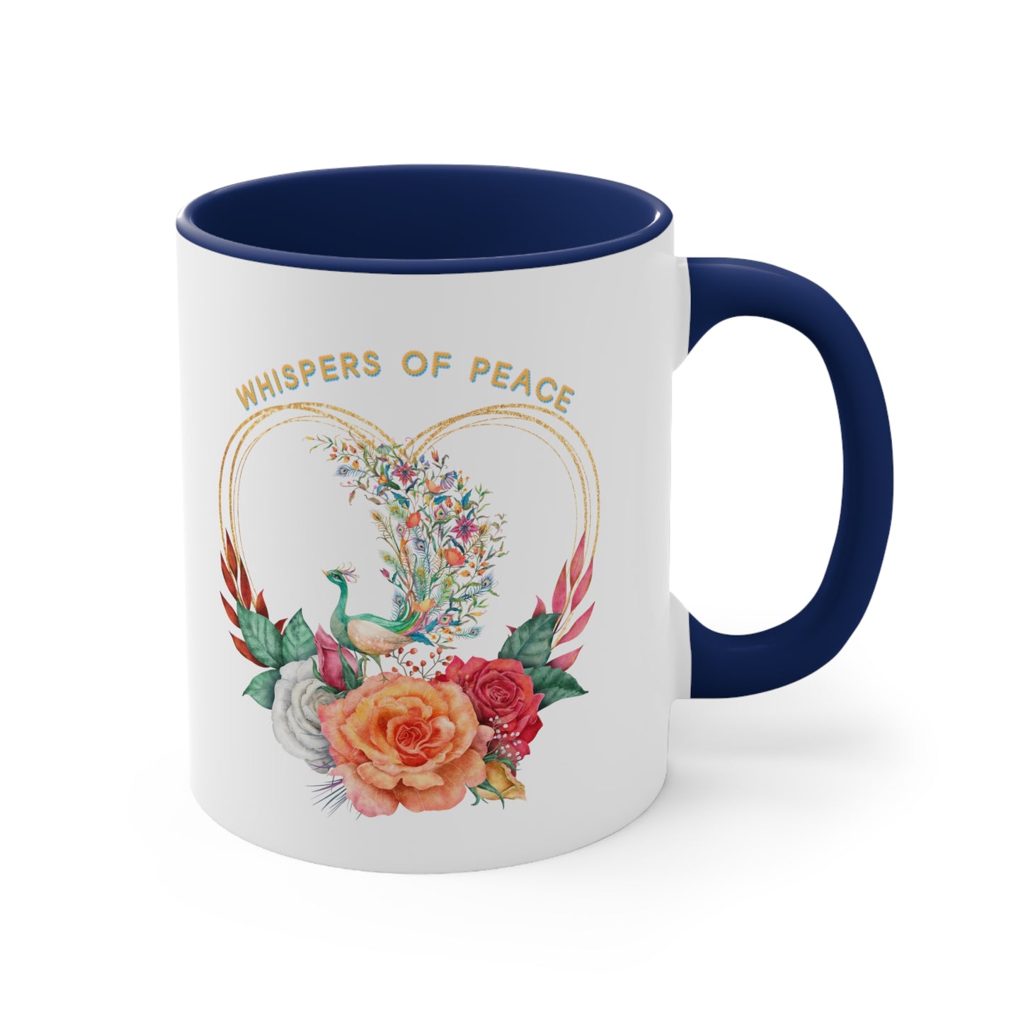 Peacock Floral Mug