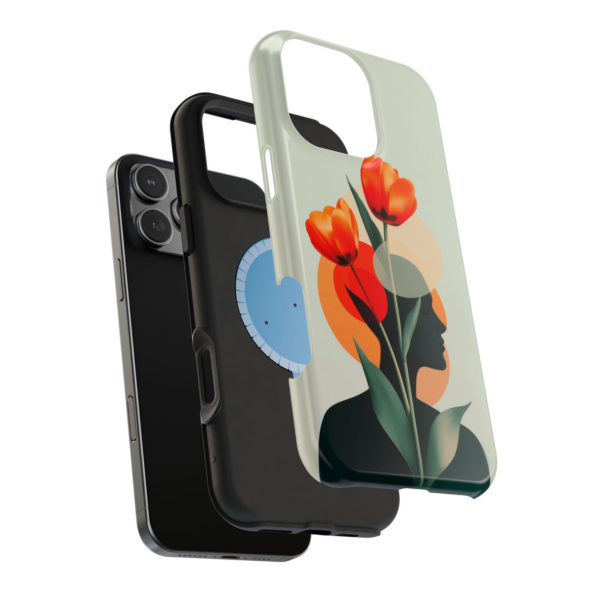 Tulip Silhouette - Magnetic iPhone Case