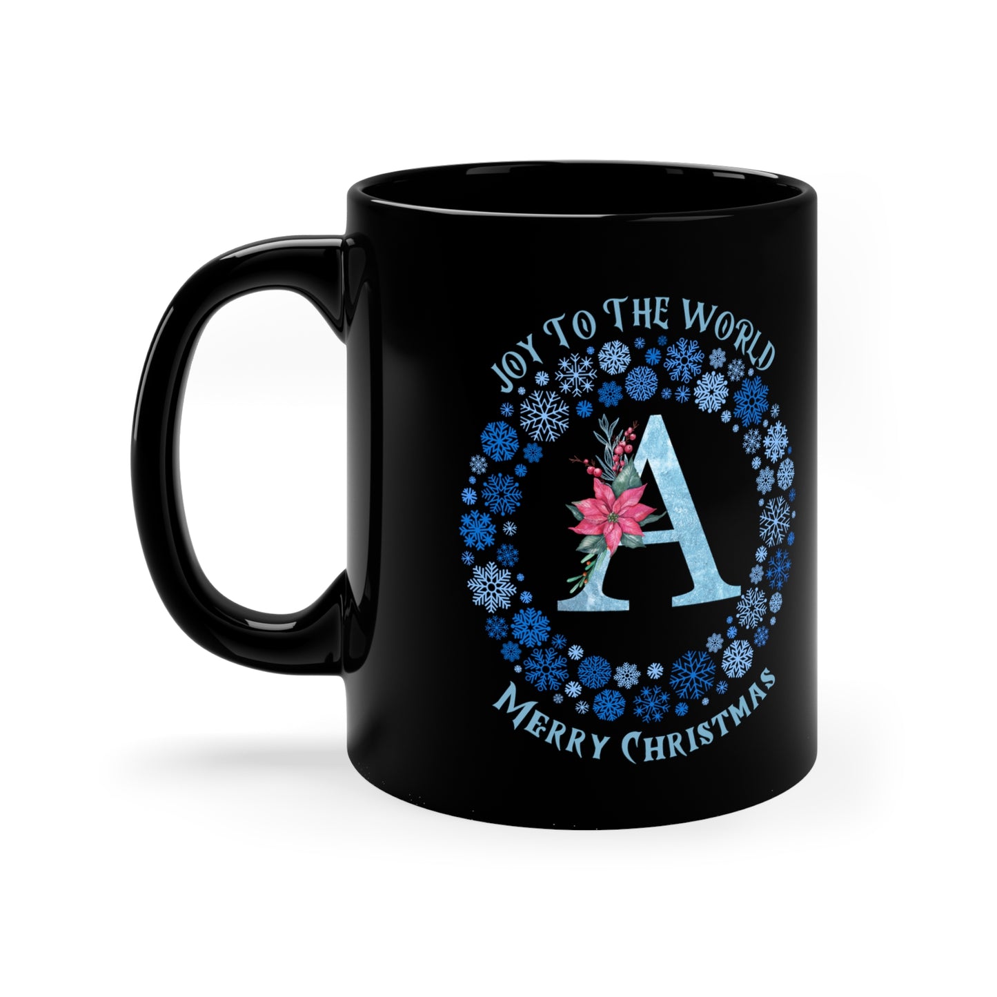 Christmas Letter A Monogram Mug