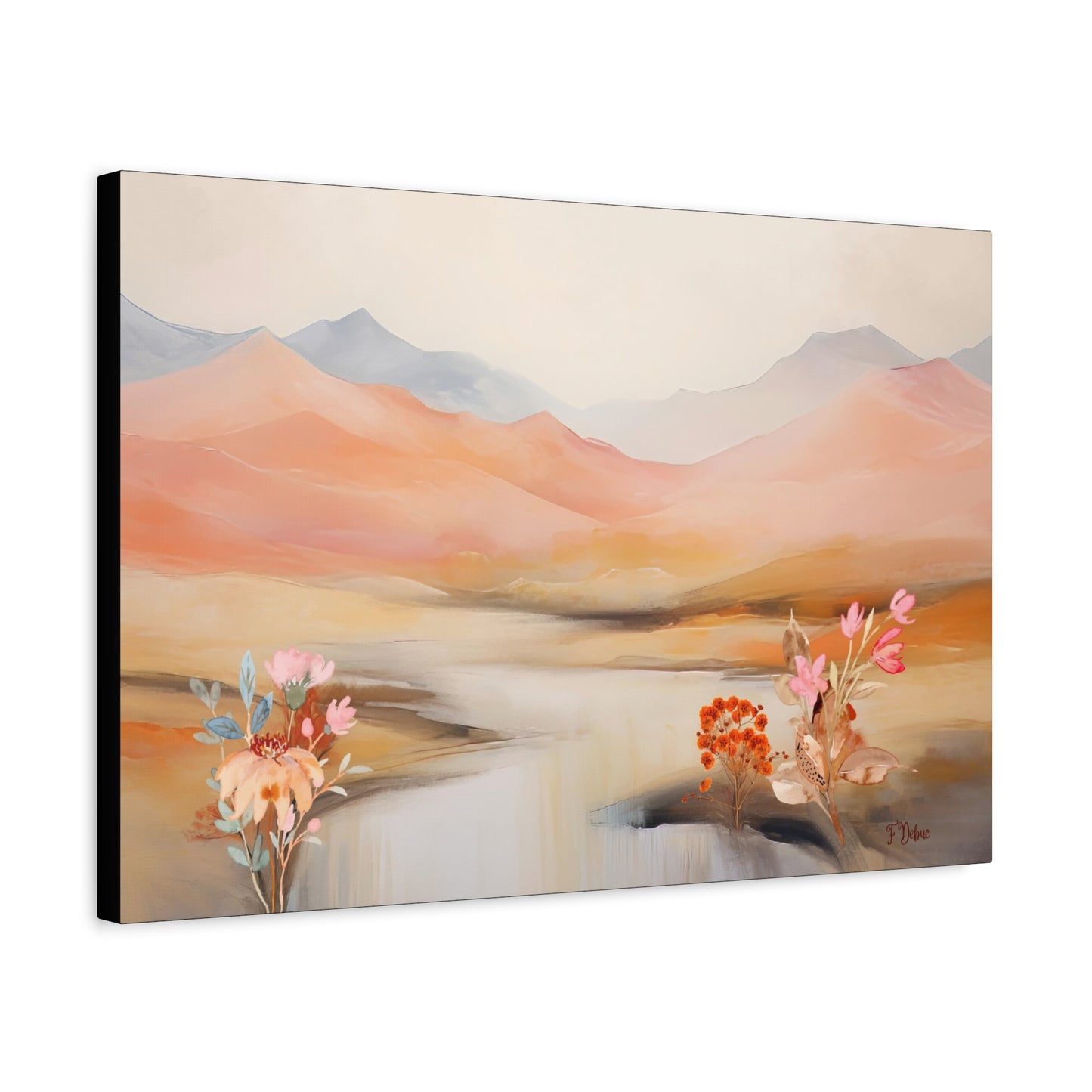 Muted Sunset Bliss - Canvas Wall Art