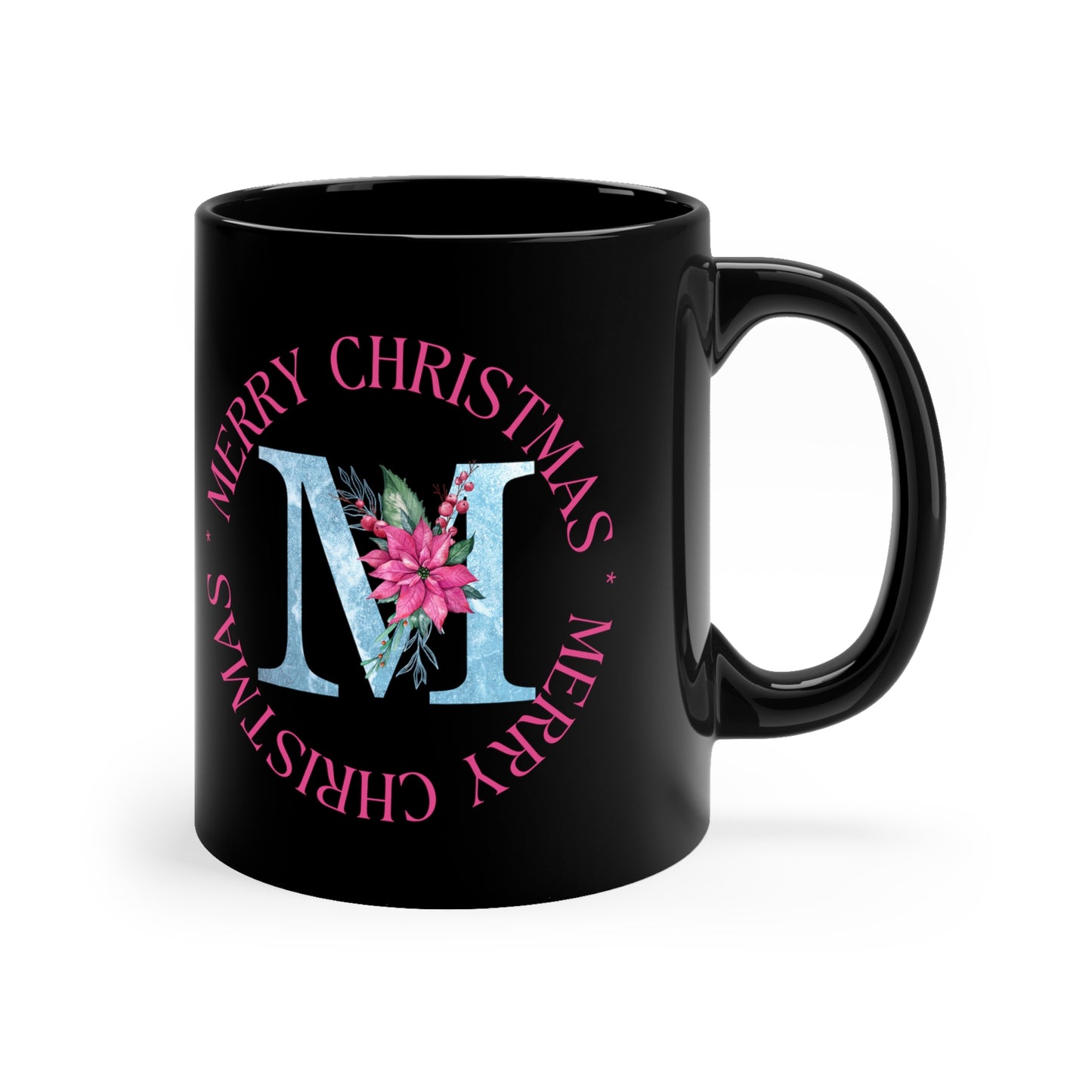 Custom Christmas Alphabet M Mug