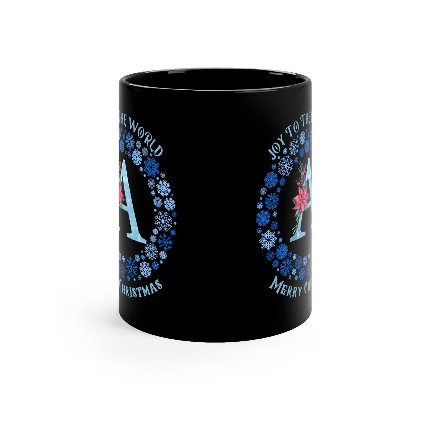Christmas Letter A Monogram Mug