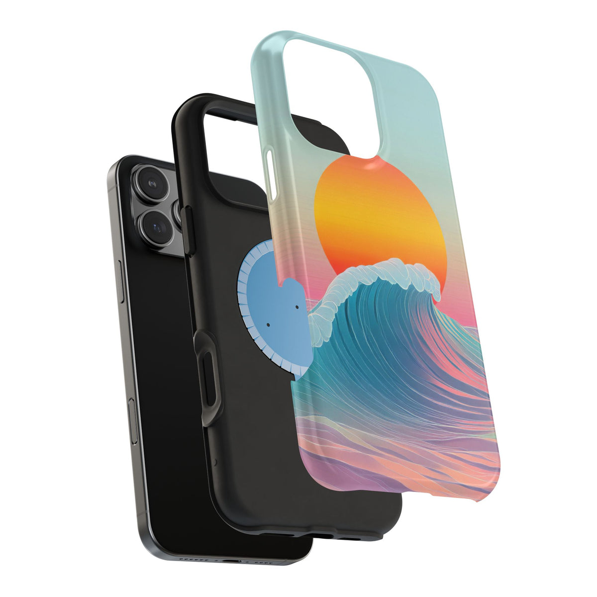 Sunset Wave - Magnetic iPhone Case
