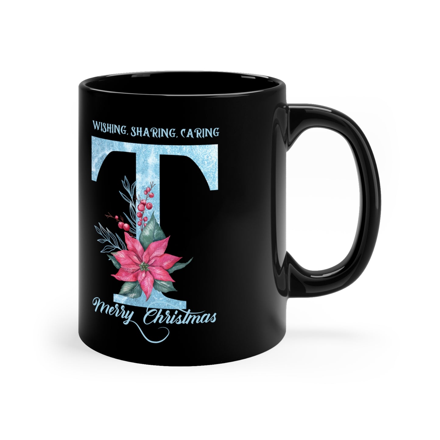 Festive Christmas Letter T Mug