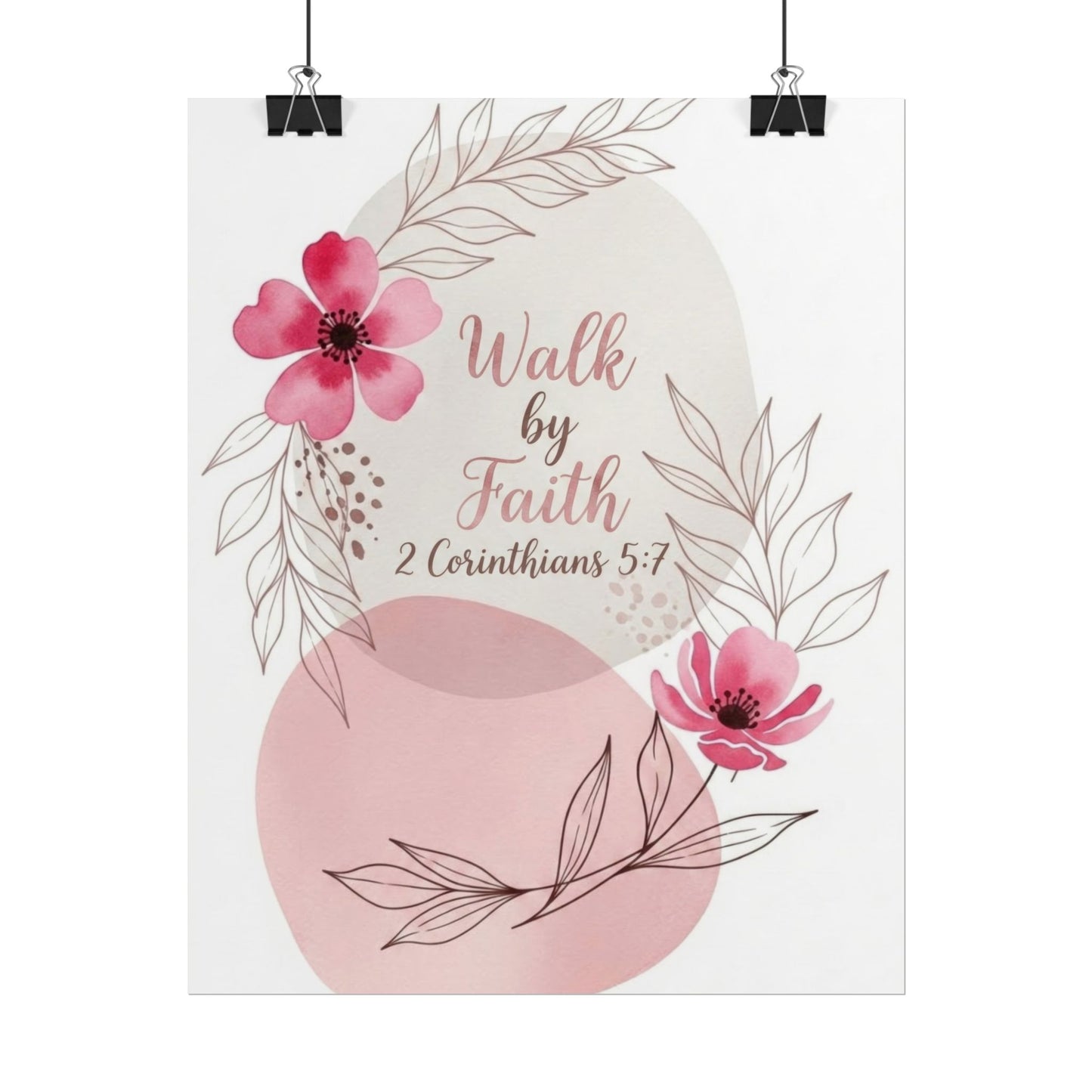 Walk by Faith - Christian Art Print