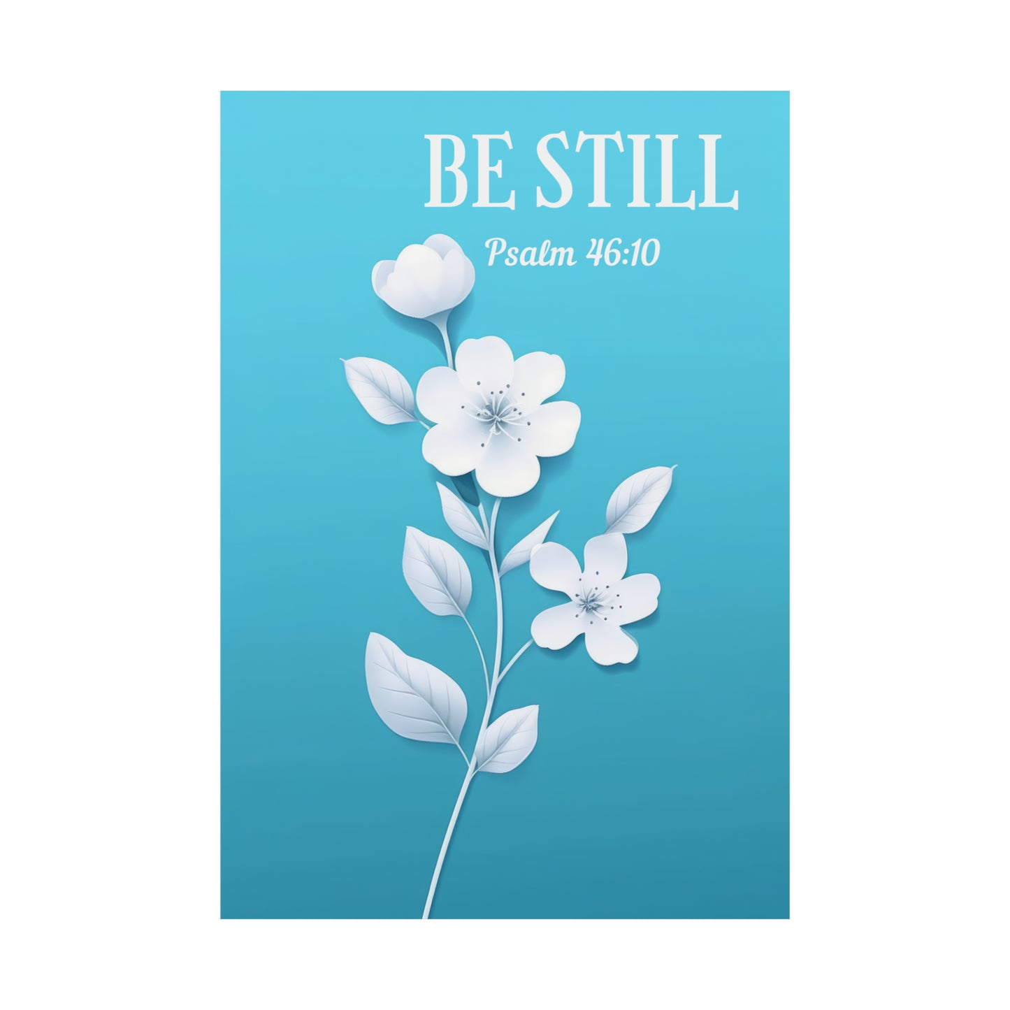 Be Still - Floral Art Print