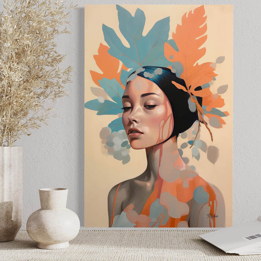 Femme Foliage - Canvas Wall Art