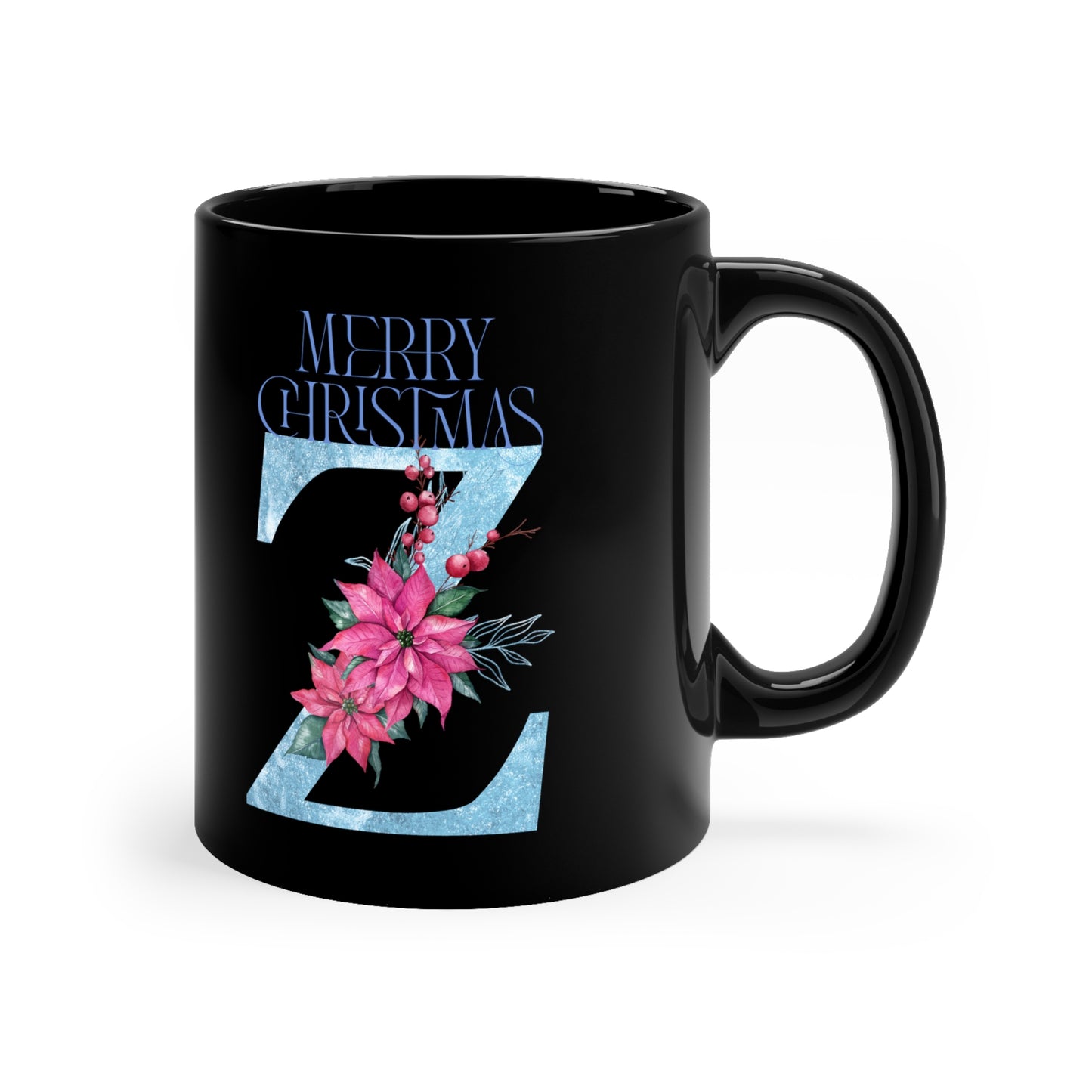 Letter Z Monogram Holiday Mug