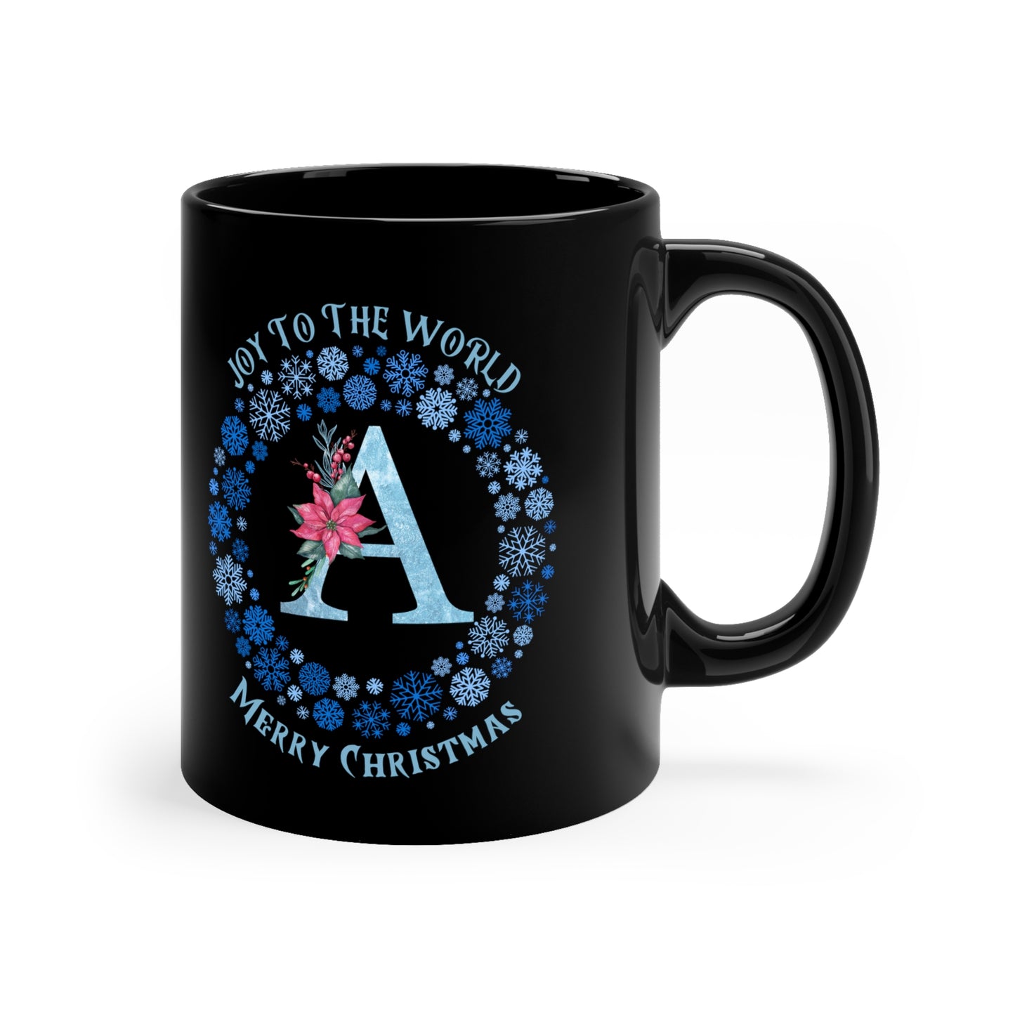 Christmas Letter A Monogram Mug