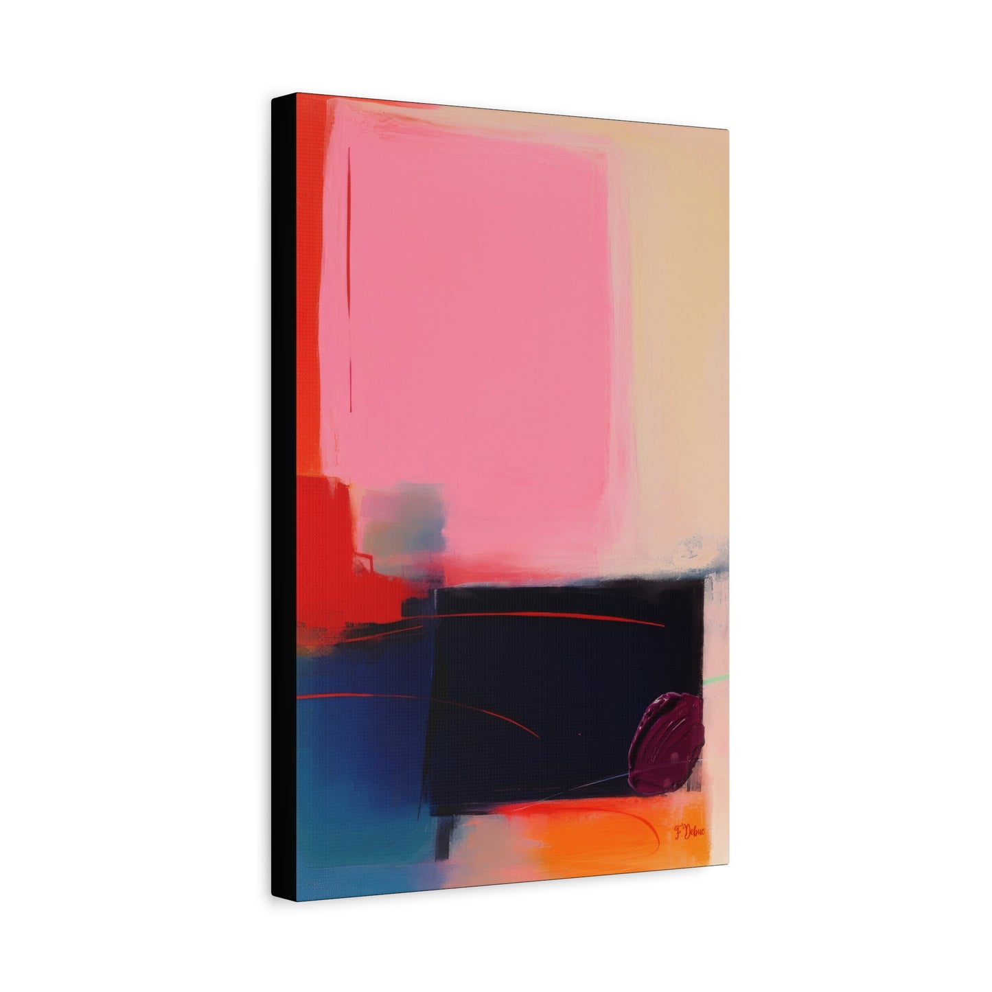 Abstract Energy – Bold Color Canvas Wall Art