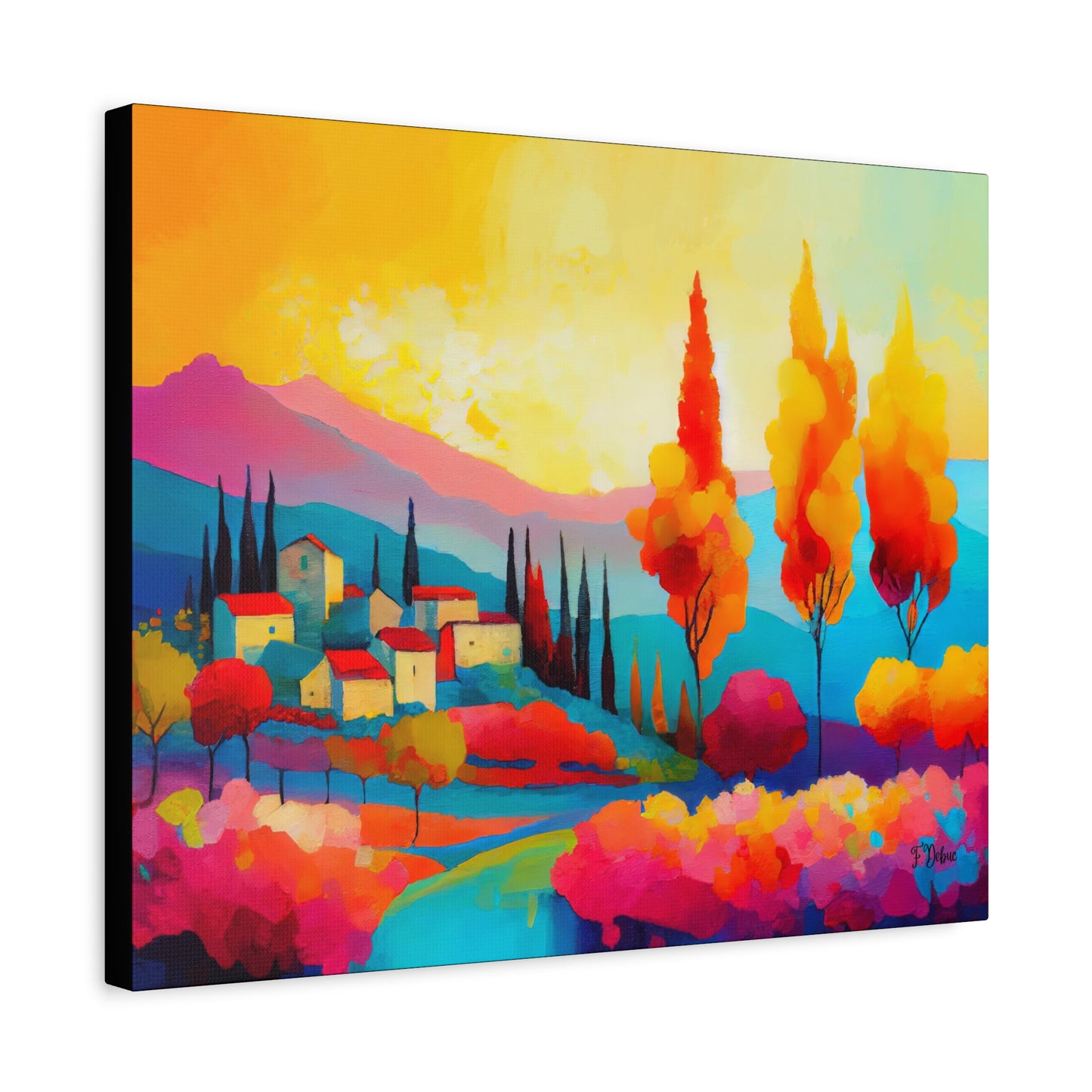Chromatic Landscape - Canvas Wall Art