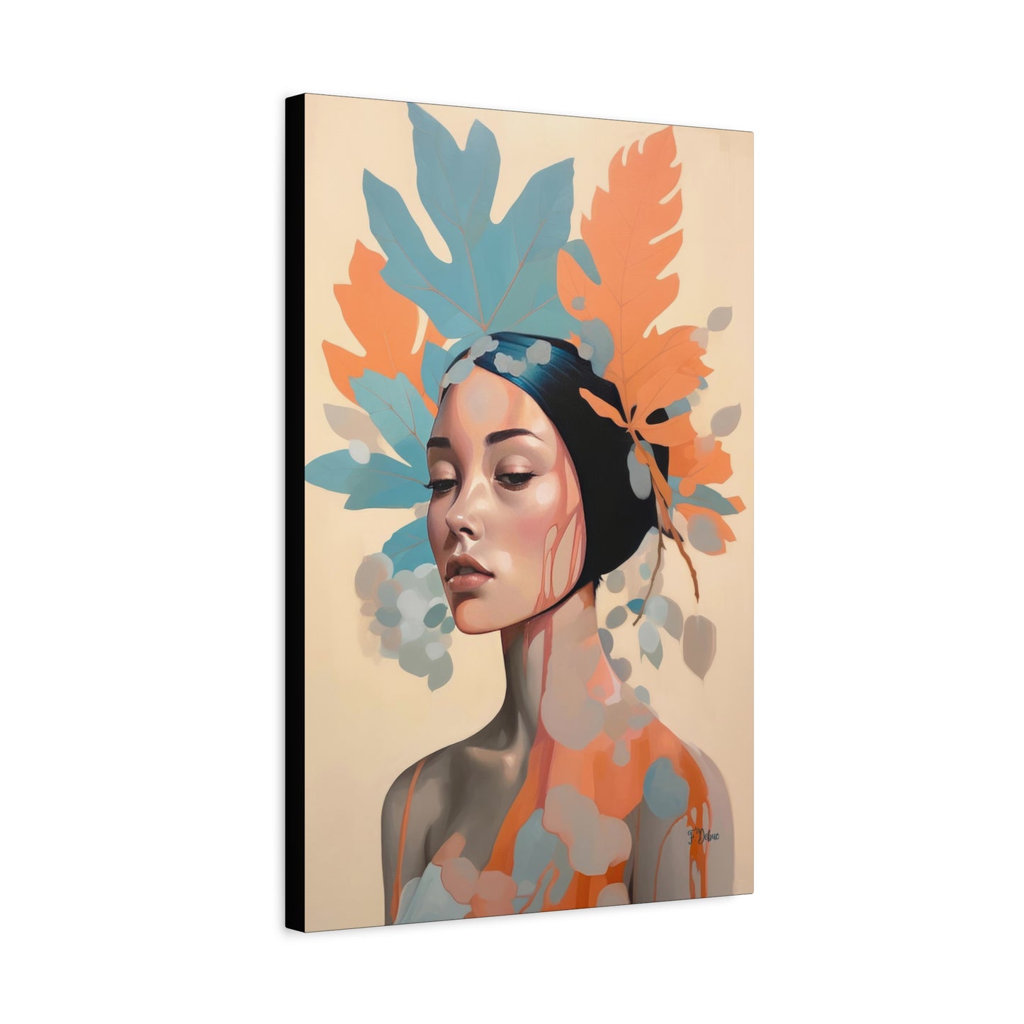 Femme Foliage - Canvas Wall Art