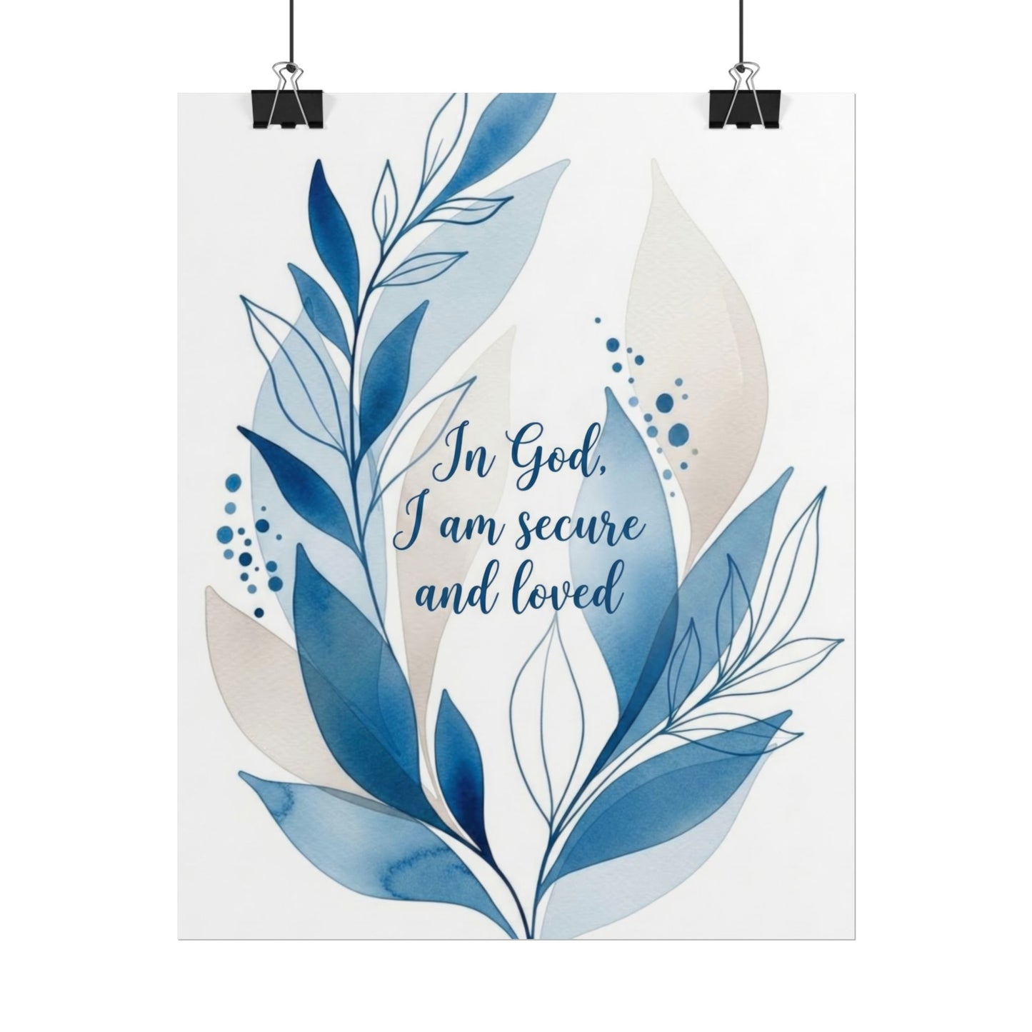 In God I Am Secured - Art Print