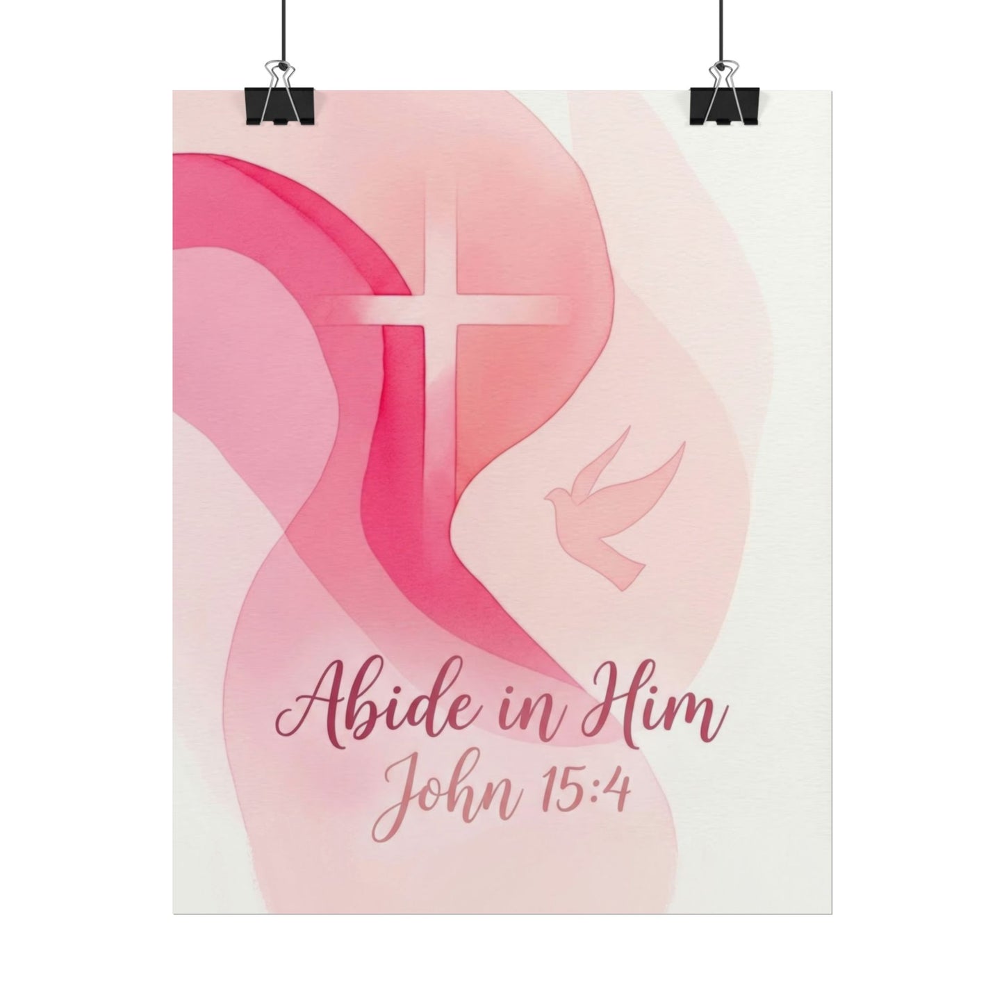 Abide in Him - Christian Art Print