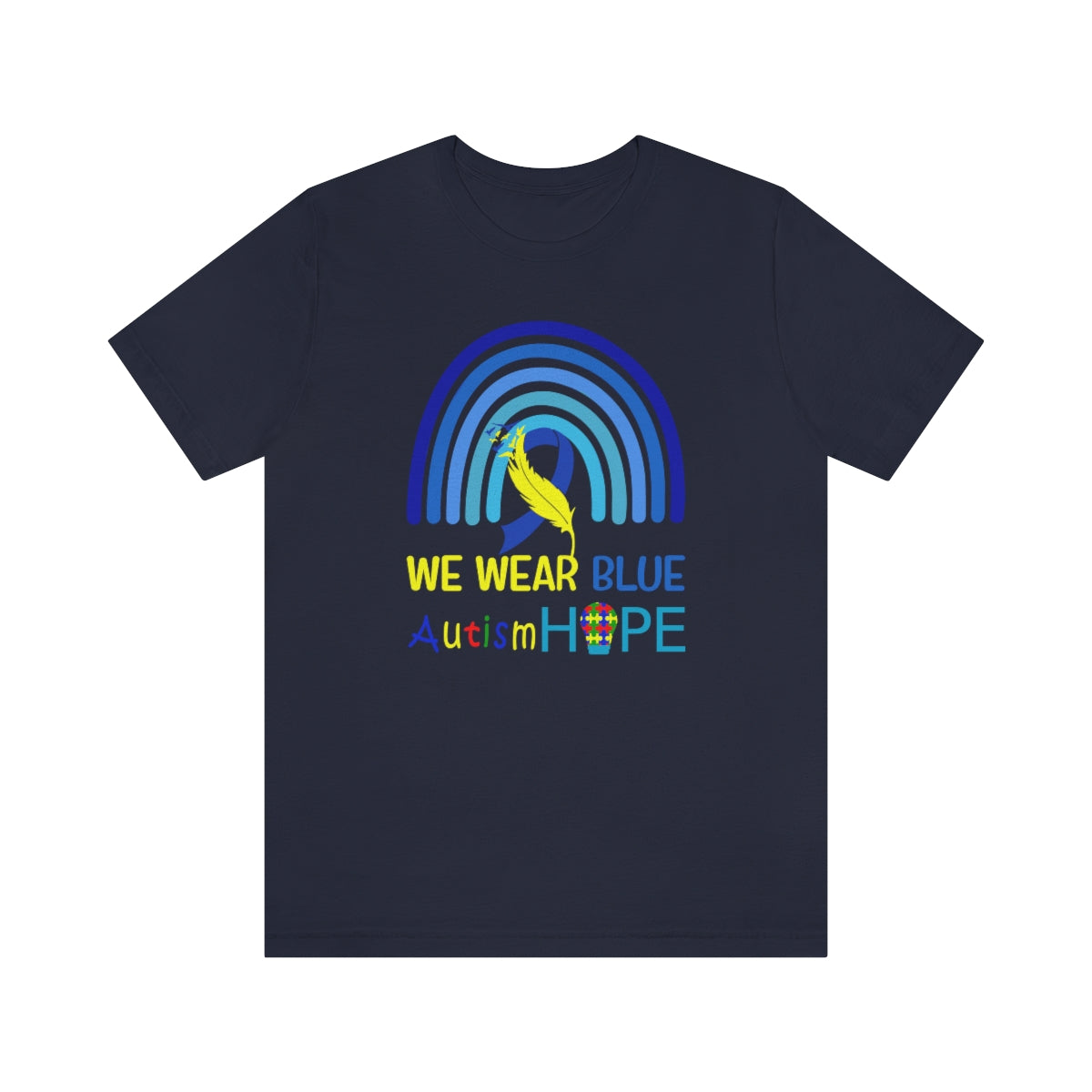 We Wear Blue, Autism T-Shirt
