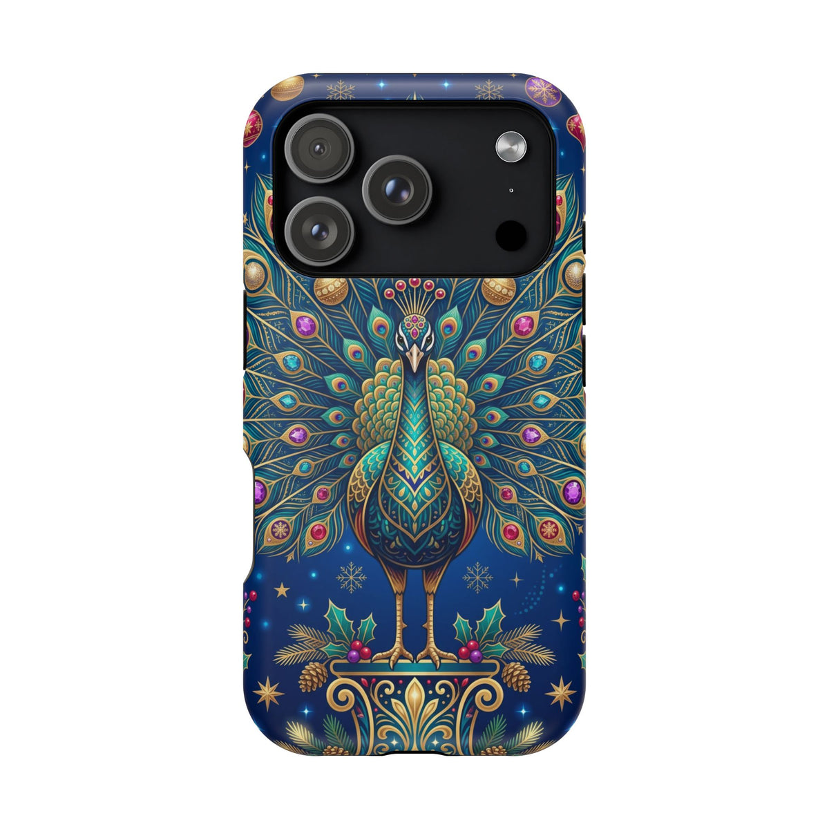 Christmas Peacock - Magnetic iPhone Case