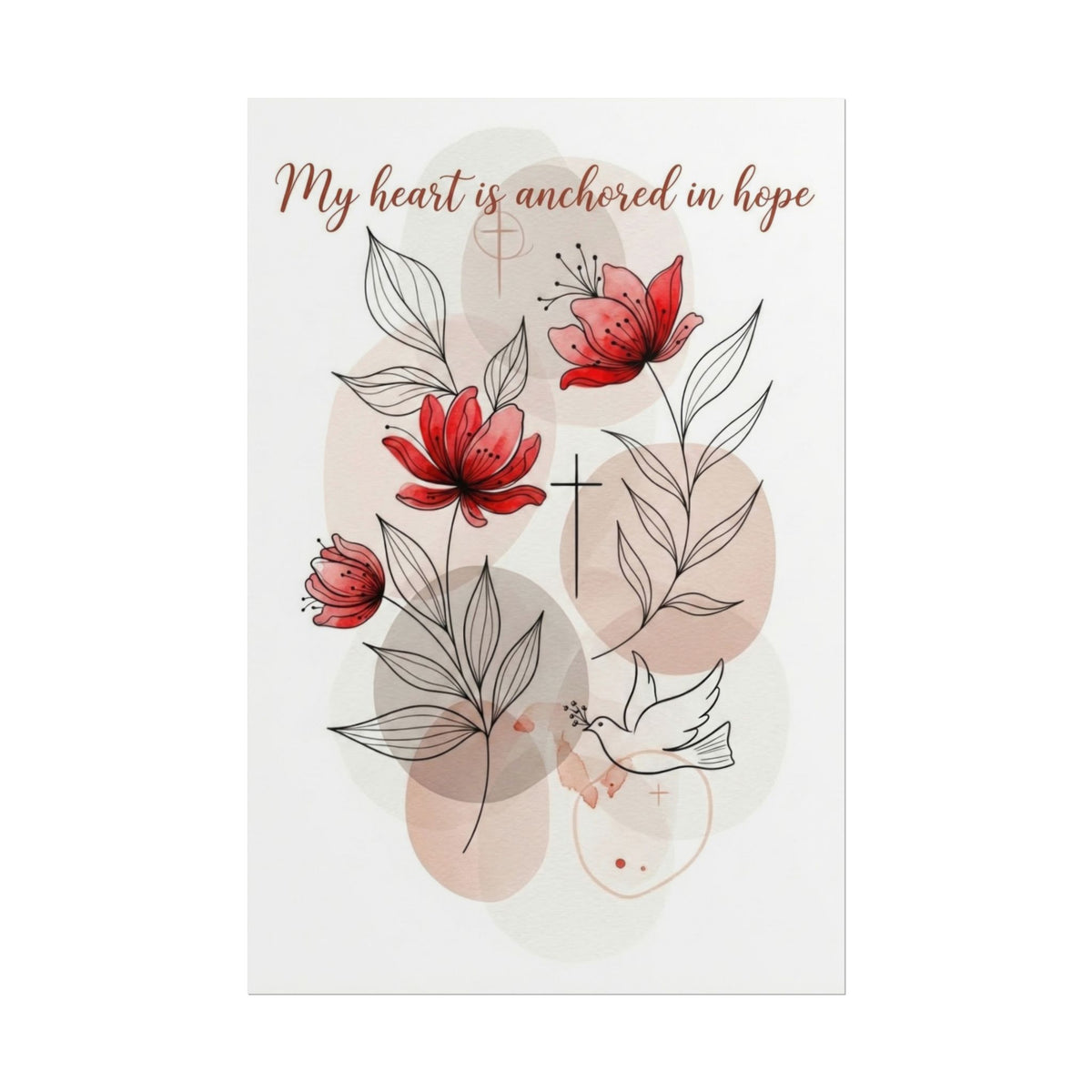 My Heart Is Anchored in Hope - Art Print