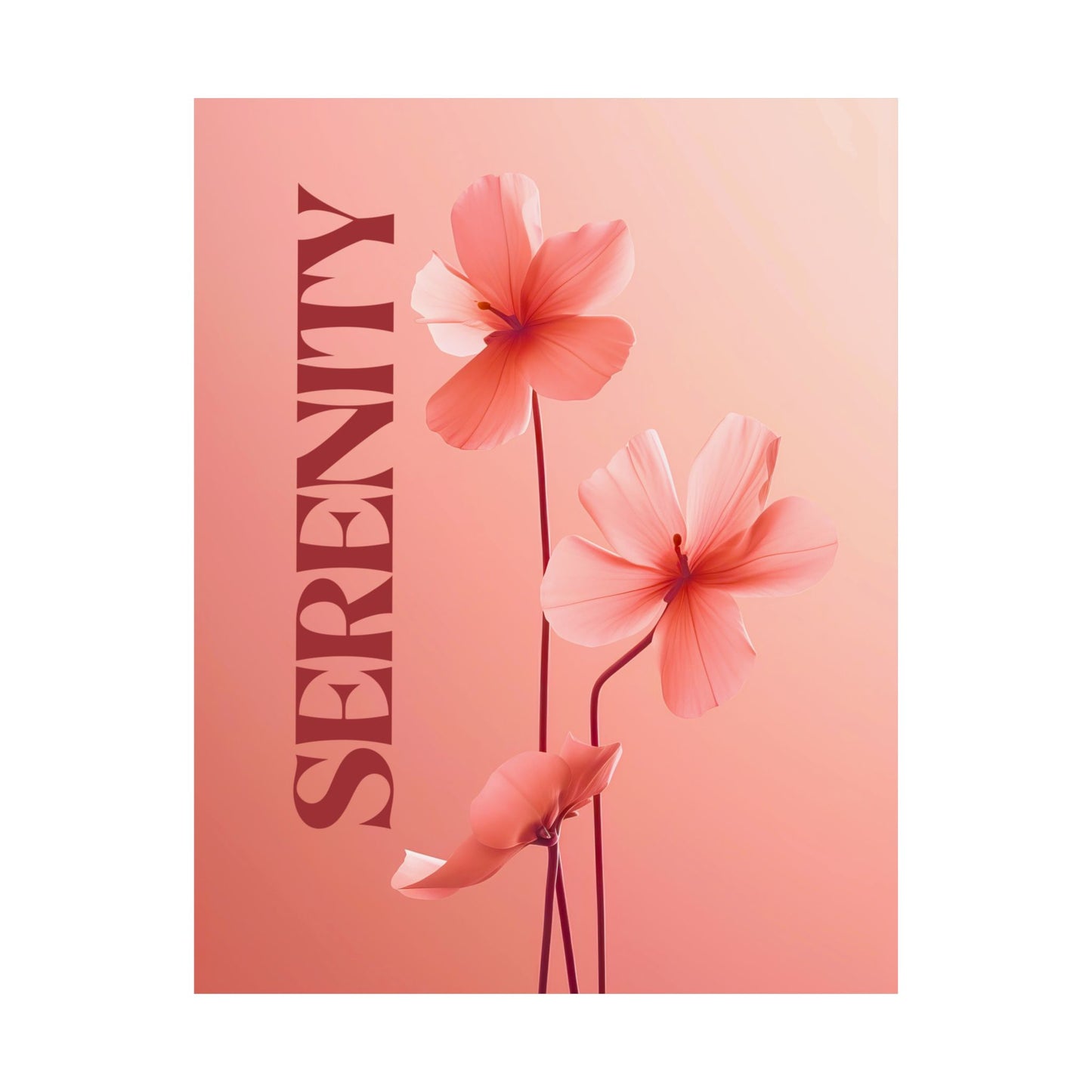 Serenity – Floral Art Print