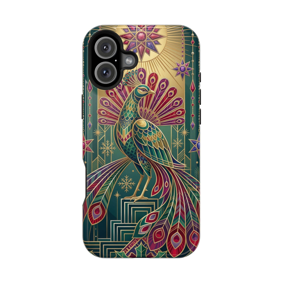 Art Deco Peacock - Magnetic iPhone Case