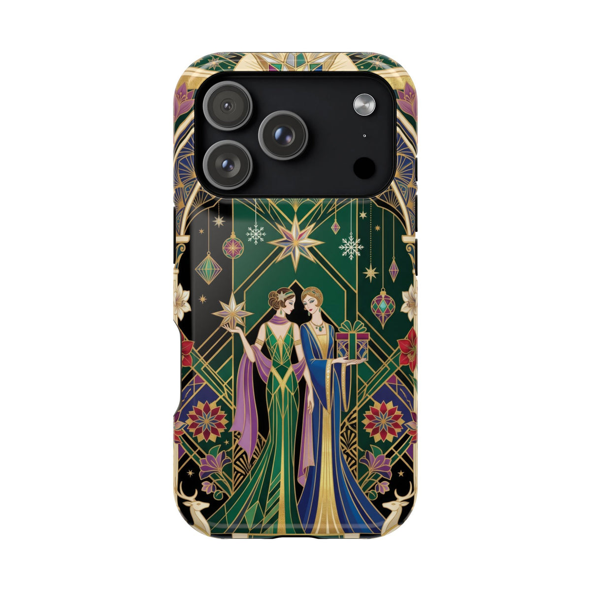 Art Deco Festive Figures - Magnetic iPhone Case