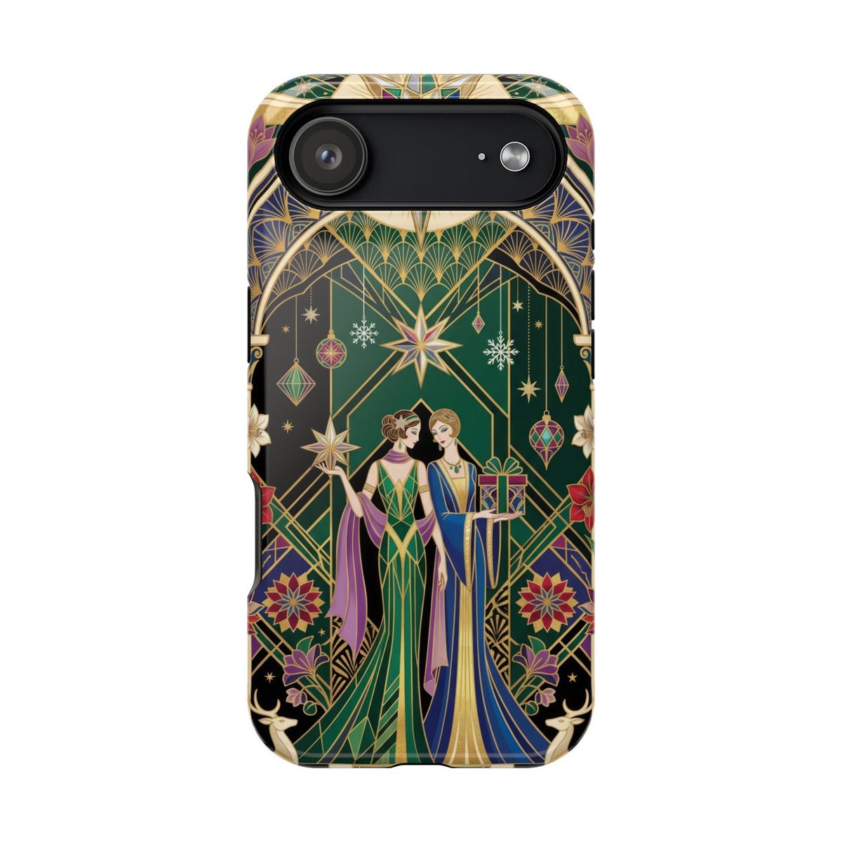 Art Deco Festive Figures - Magnetic iPhone Case