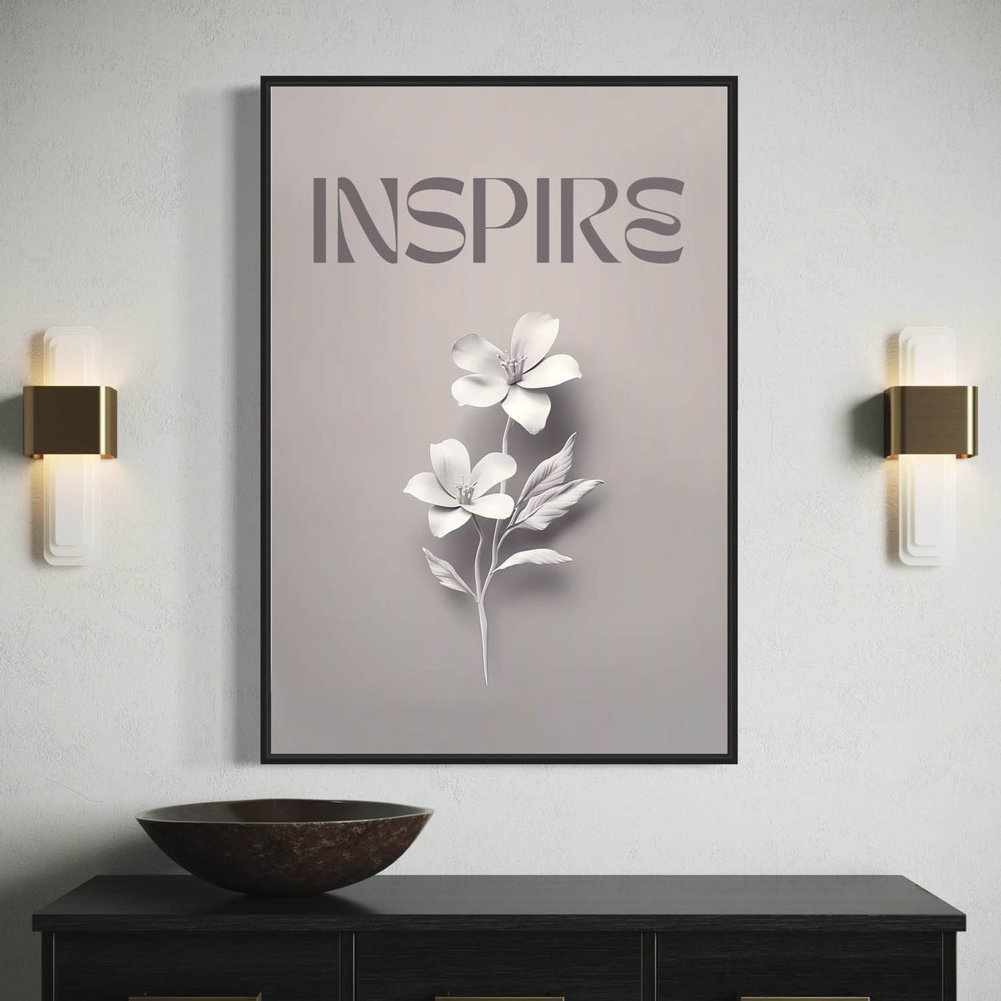 Inspire – Floral Art Print