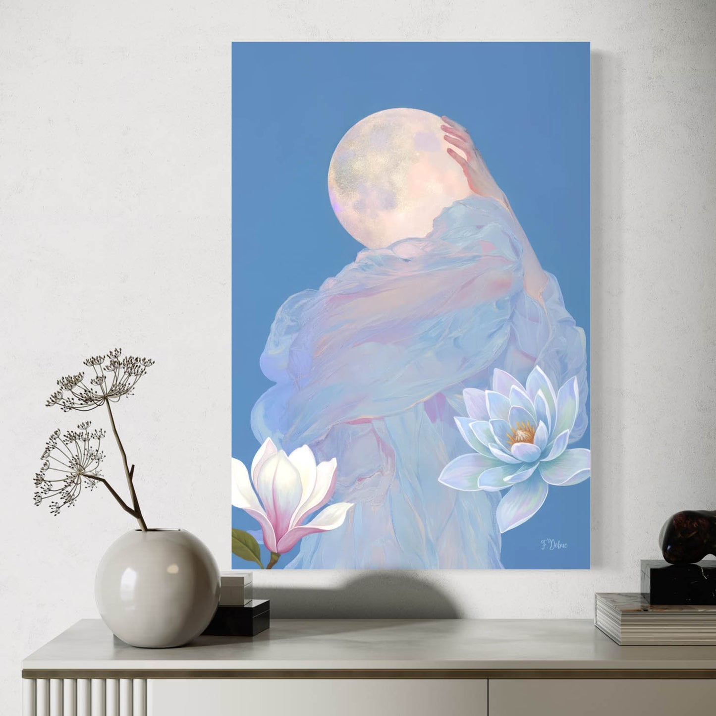 Lunar Grace - Canvas Wall Art