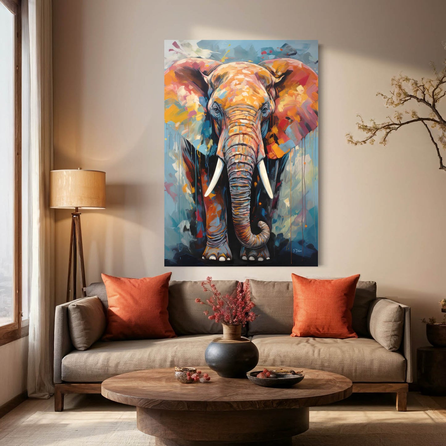 Serenity Elephant - Canvas Wall Art