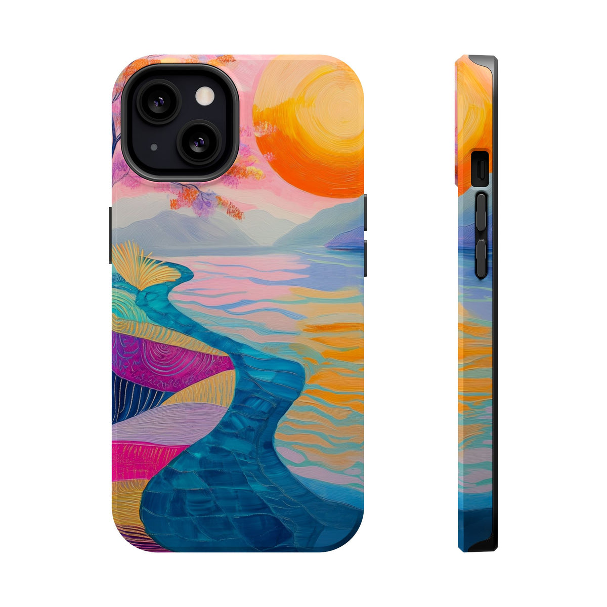 Sunset River - Magnetic iPhone Case