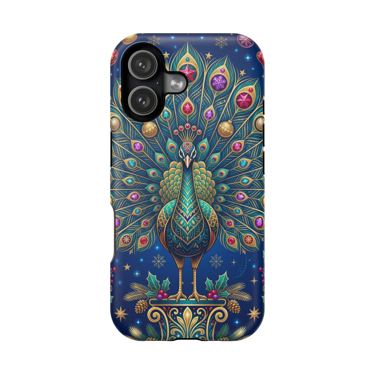 Christmas Peacock - Magnetic iPhone Case
