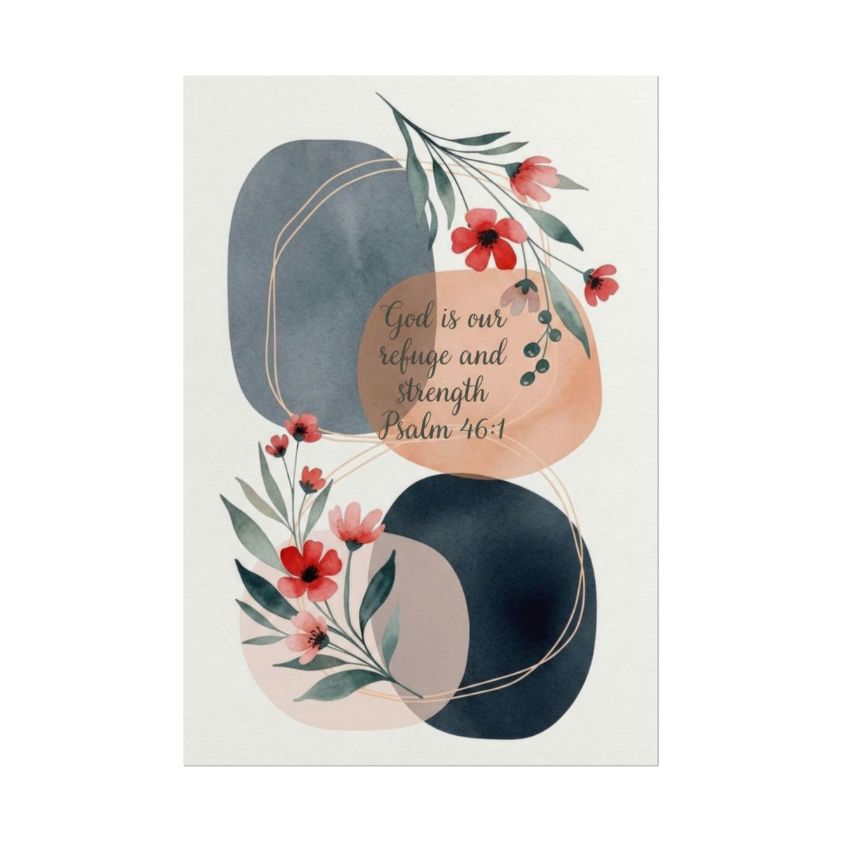 God is Our Refuge - Art Print