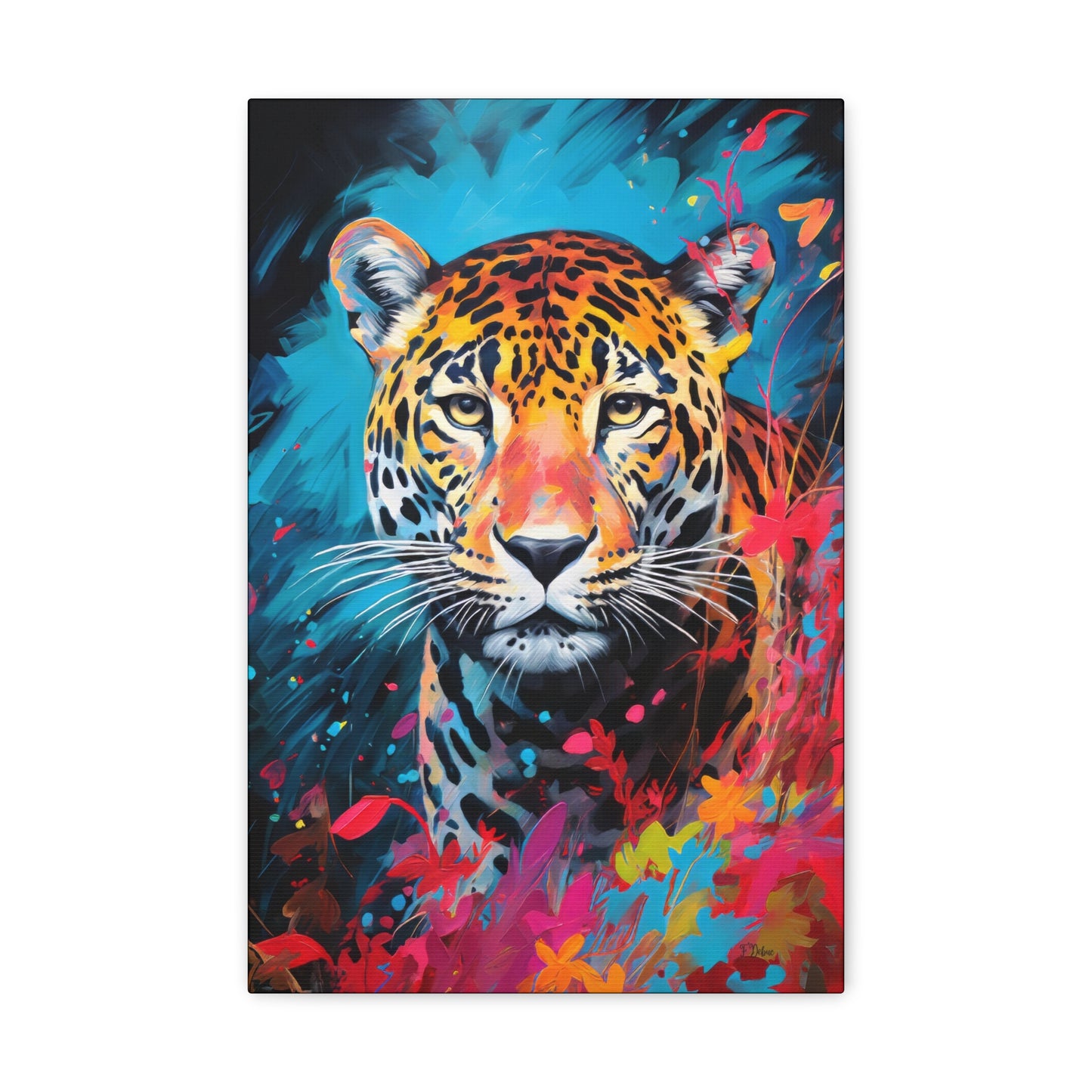 Fierce Leopard - Canvas Wall Art