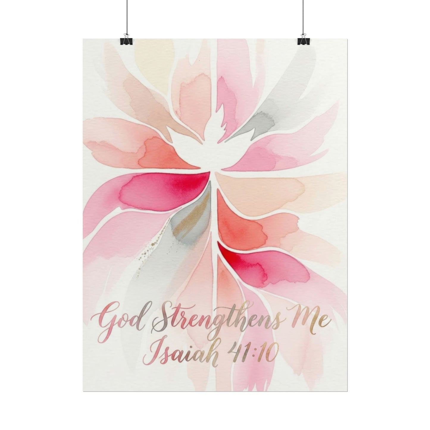 God Strengthens Me - Art Print