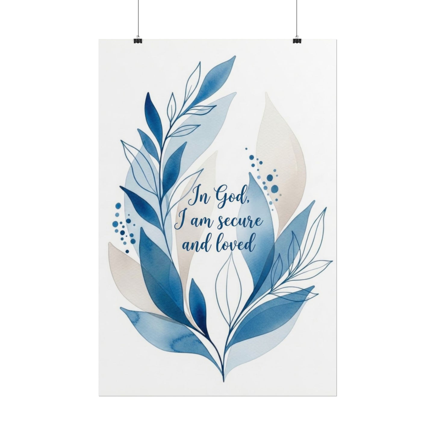 In God I Am Secured - Art Print