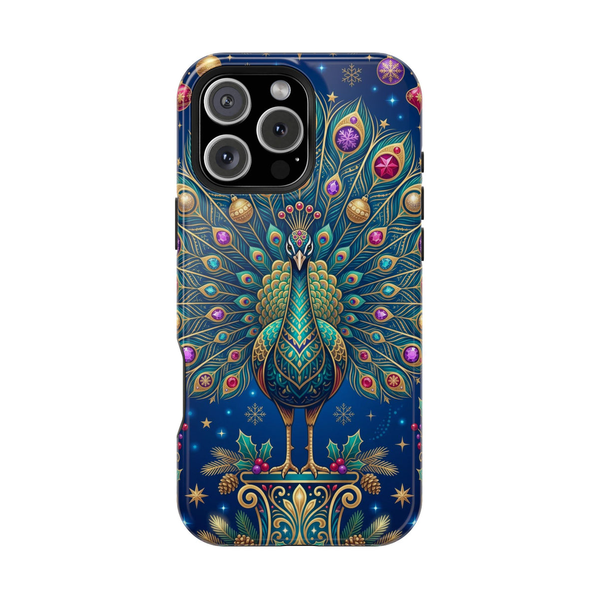 Christmas Peacock - Magnetic iPhone Case