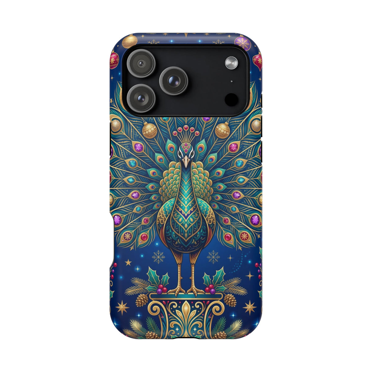 Christmas Peacock - Magnetic iPhone Case