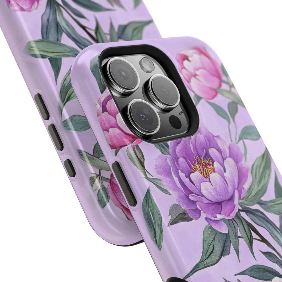 Lilac Peony - Magnetic iPhone Case