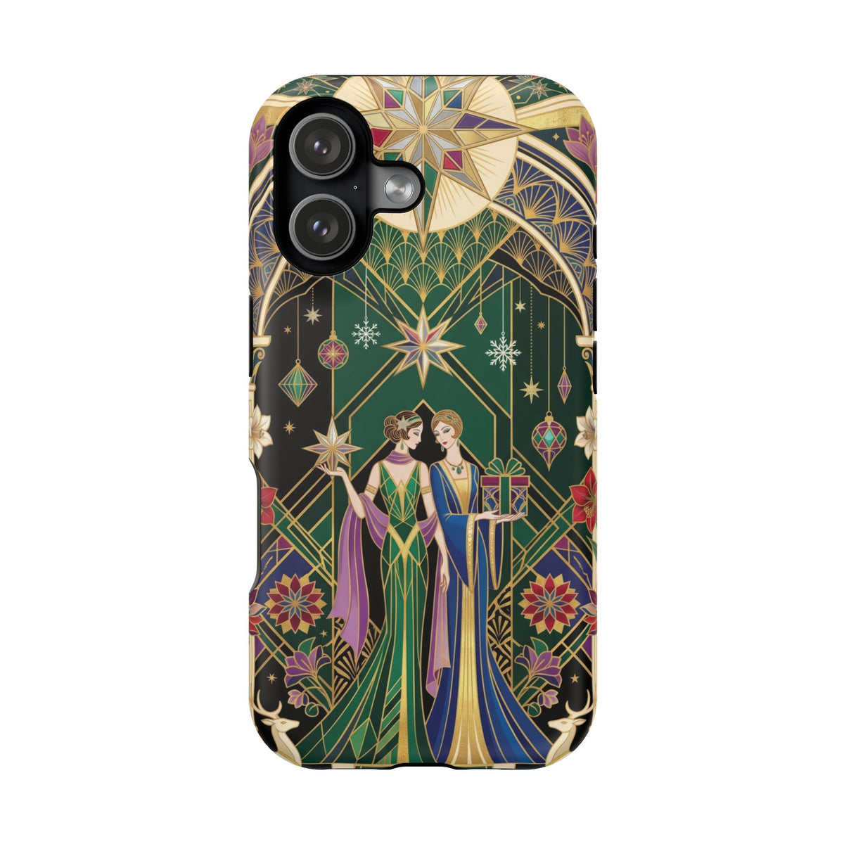 Art Deco Festive Figures - Magnetic iPhone Case