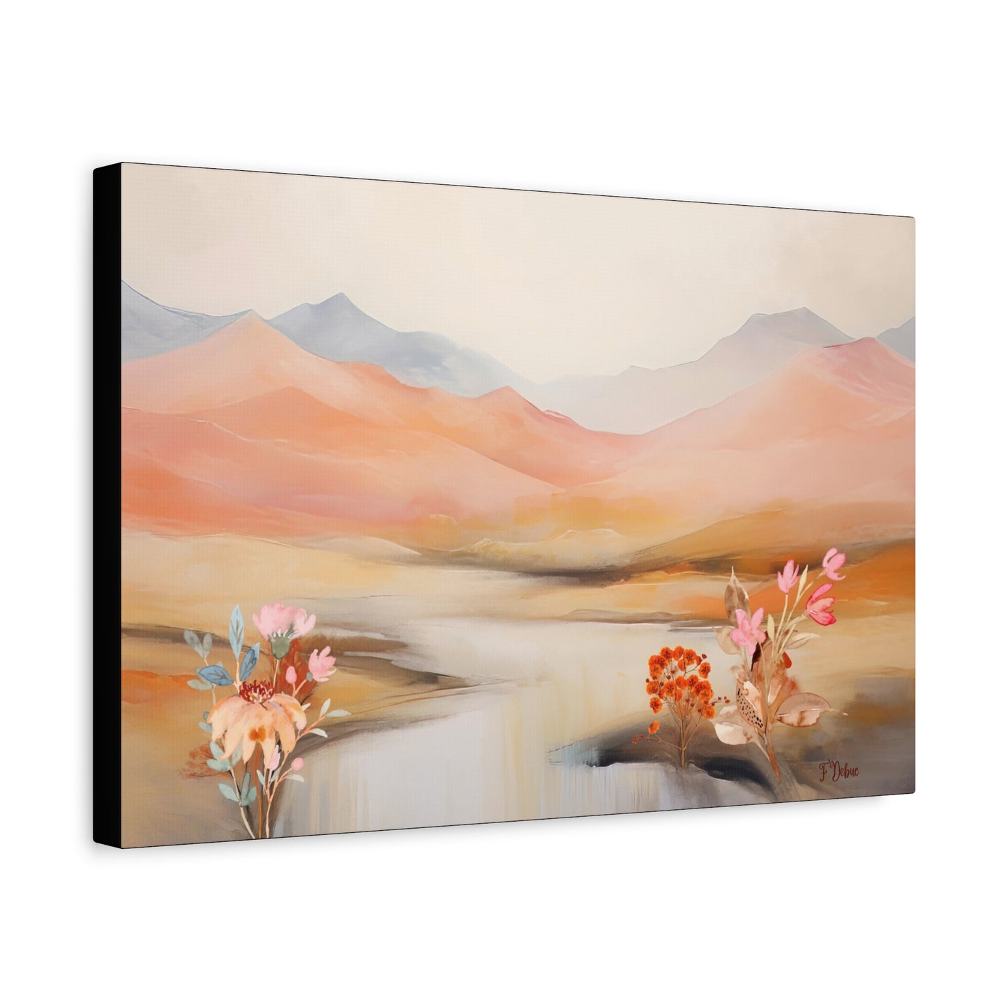 Muted Sunset Bliss - Canvas Wall Art