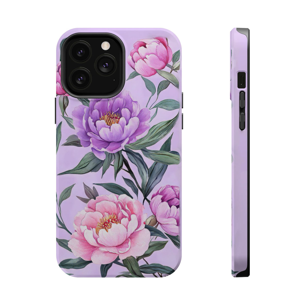 Lilac Peony - Magnetic iPhone Case