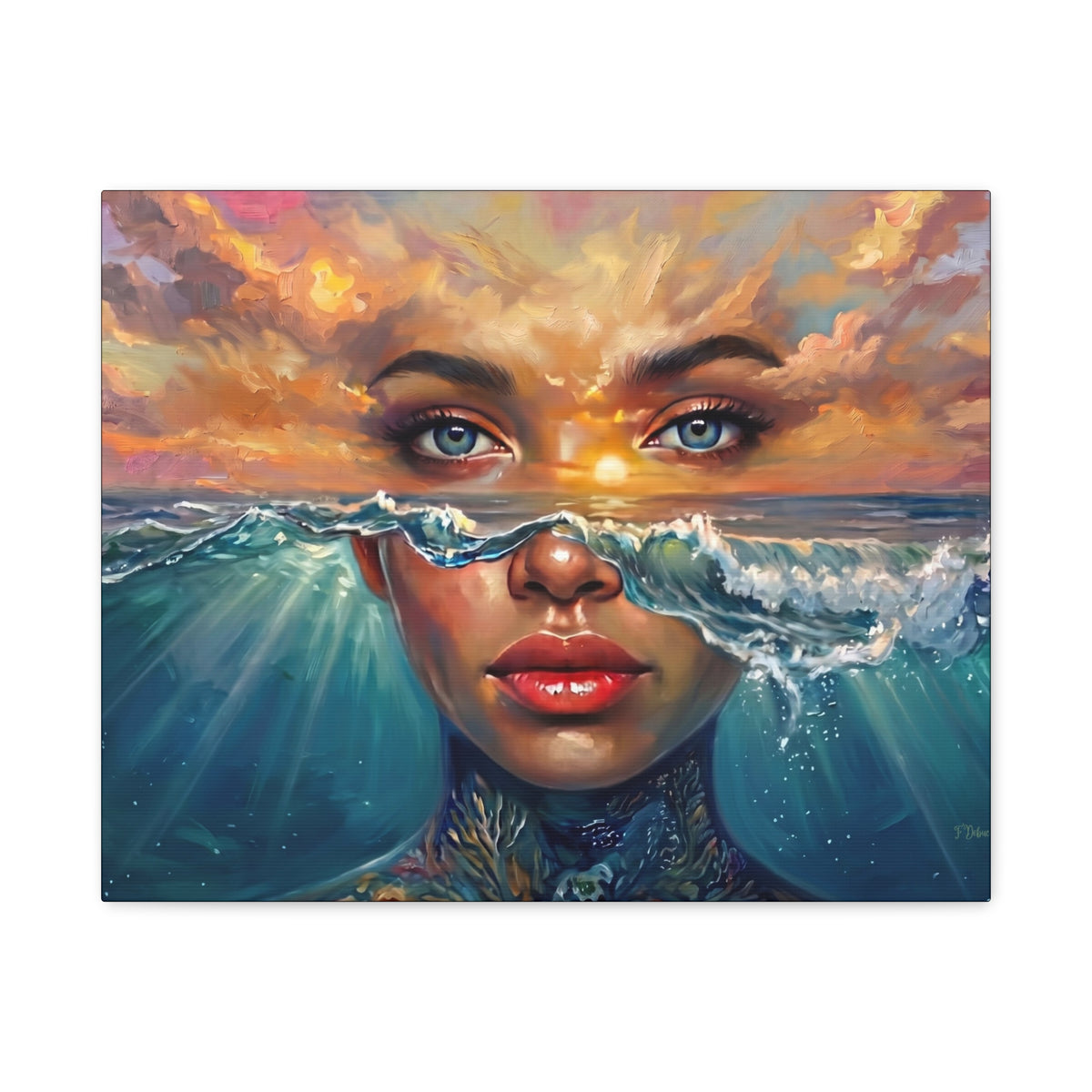 Ocean Goddess - Canvas Wall Art