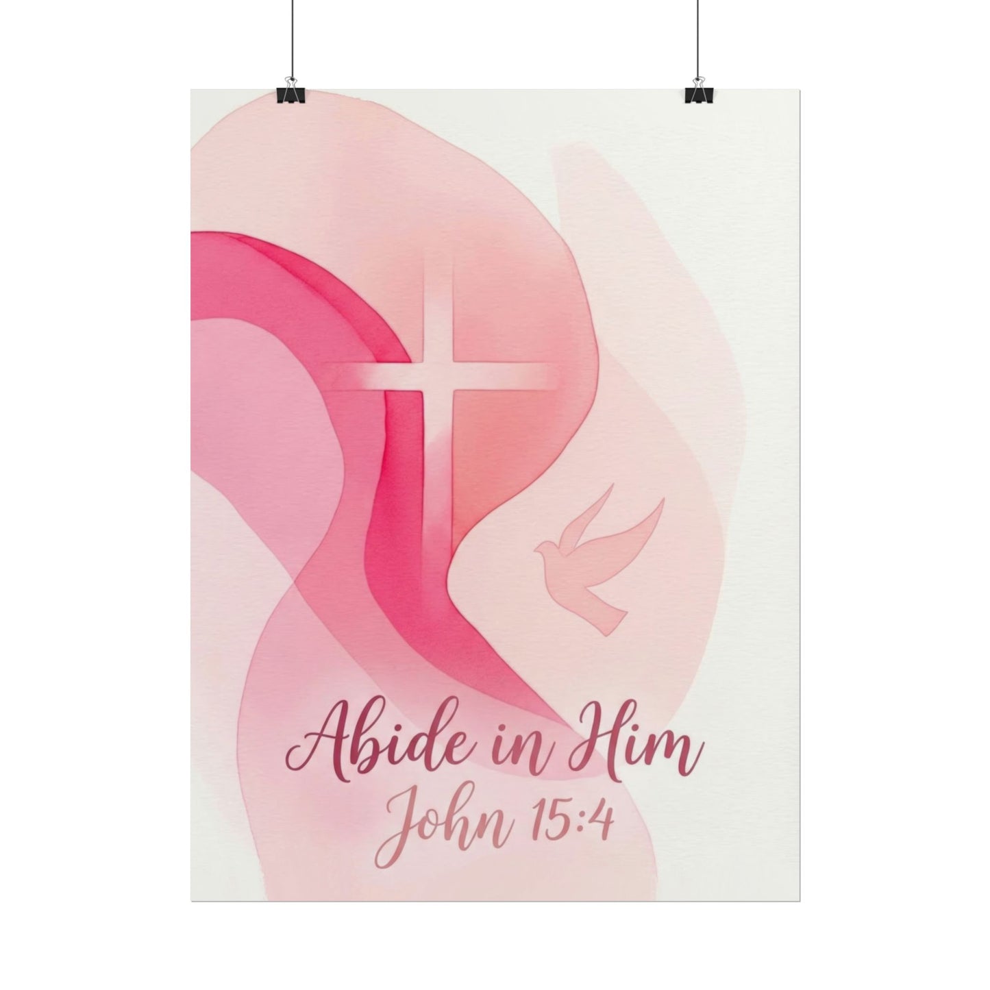Abide in Him - Christian Art Print