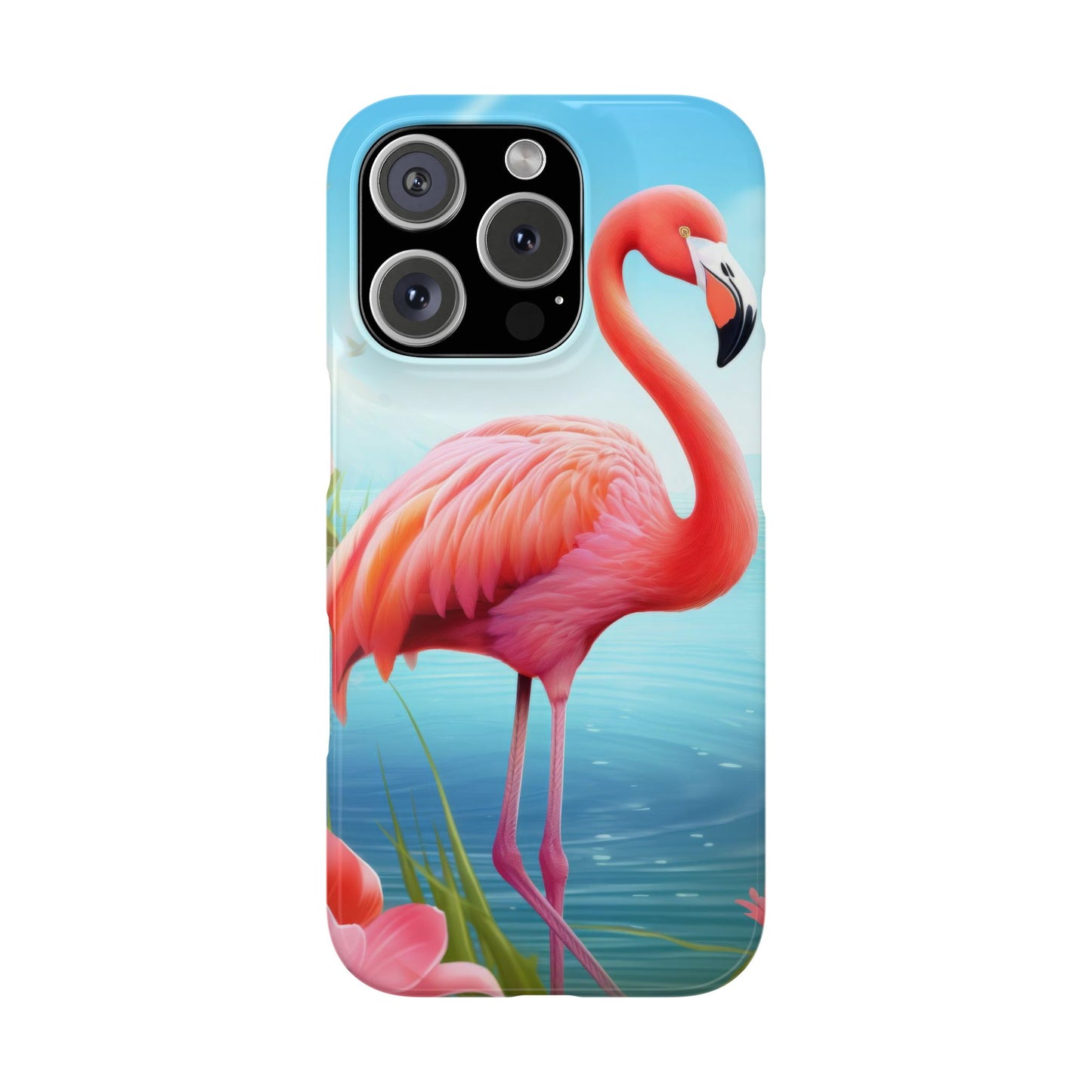 Tropical Flamingo - iPhone Case