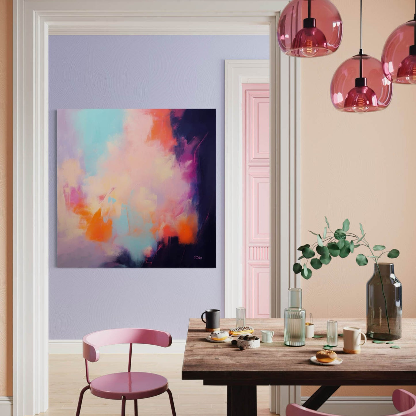 Radiant Echo – Abstract Color Splash