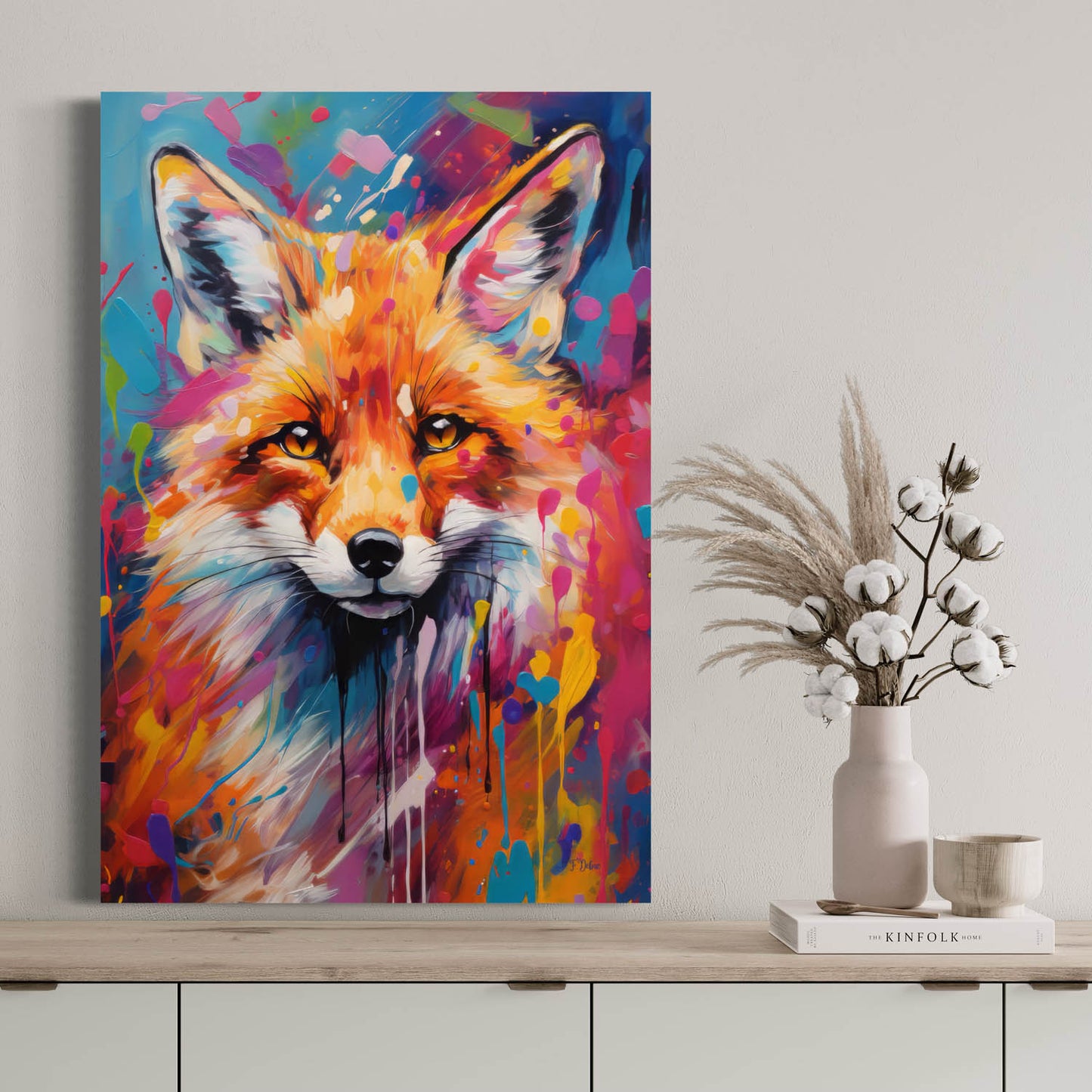 Mystical Fox - Canvas Wall Art