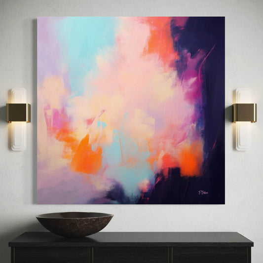 Radiant Echo – Abstract Color Splash