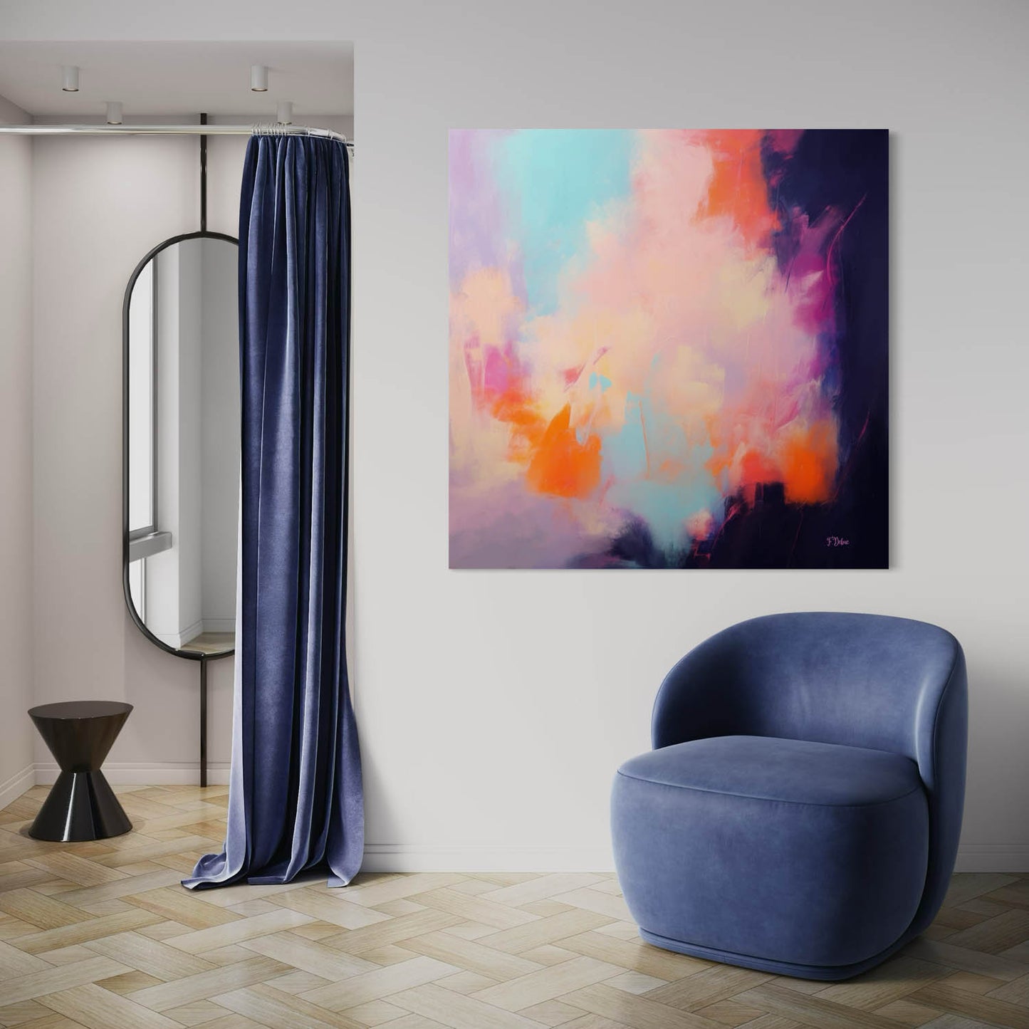 Radiant Echo – Abstract Color Splash